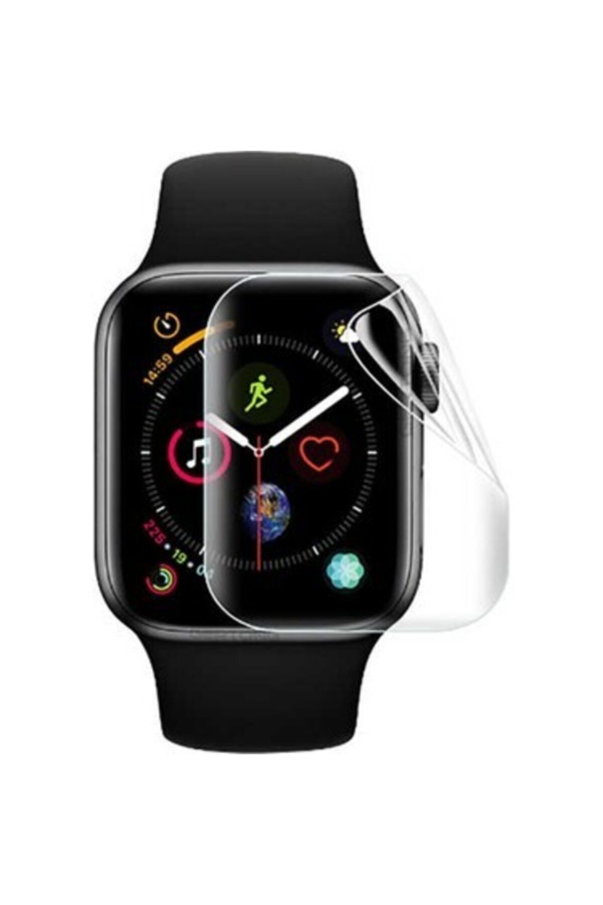 MORTY Apple Watch 40mm Şeffaf Ekran Koruyucu Nano Tam Kaplama Series 1-2-3-4-5-6-SE
