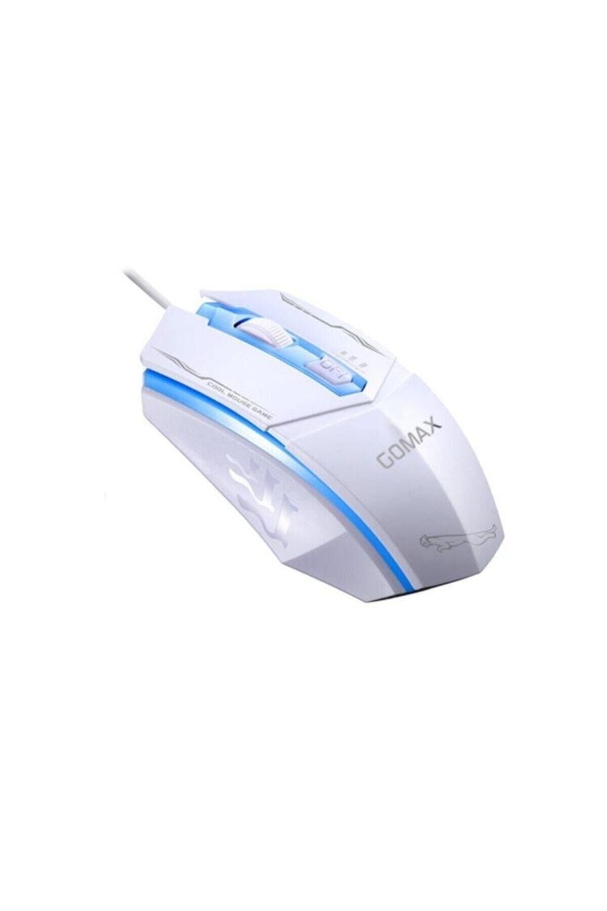 Gomax Oyuncu Mouse M1 Gaming Rgb Işıklı Oyuncu Fare Beyaz