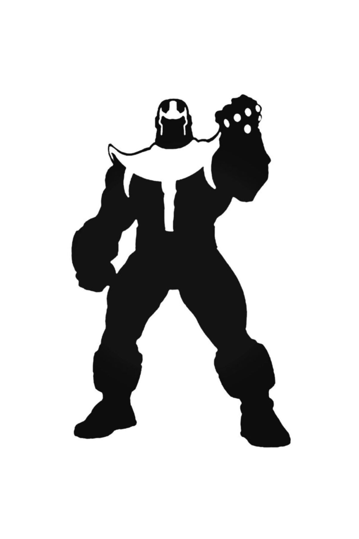 Genel Markalar Avengers Thanos Sticker Araba Oto Arma Duvar Çıkartma 20 Cm
