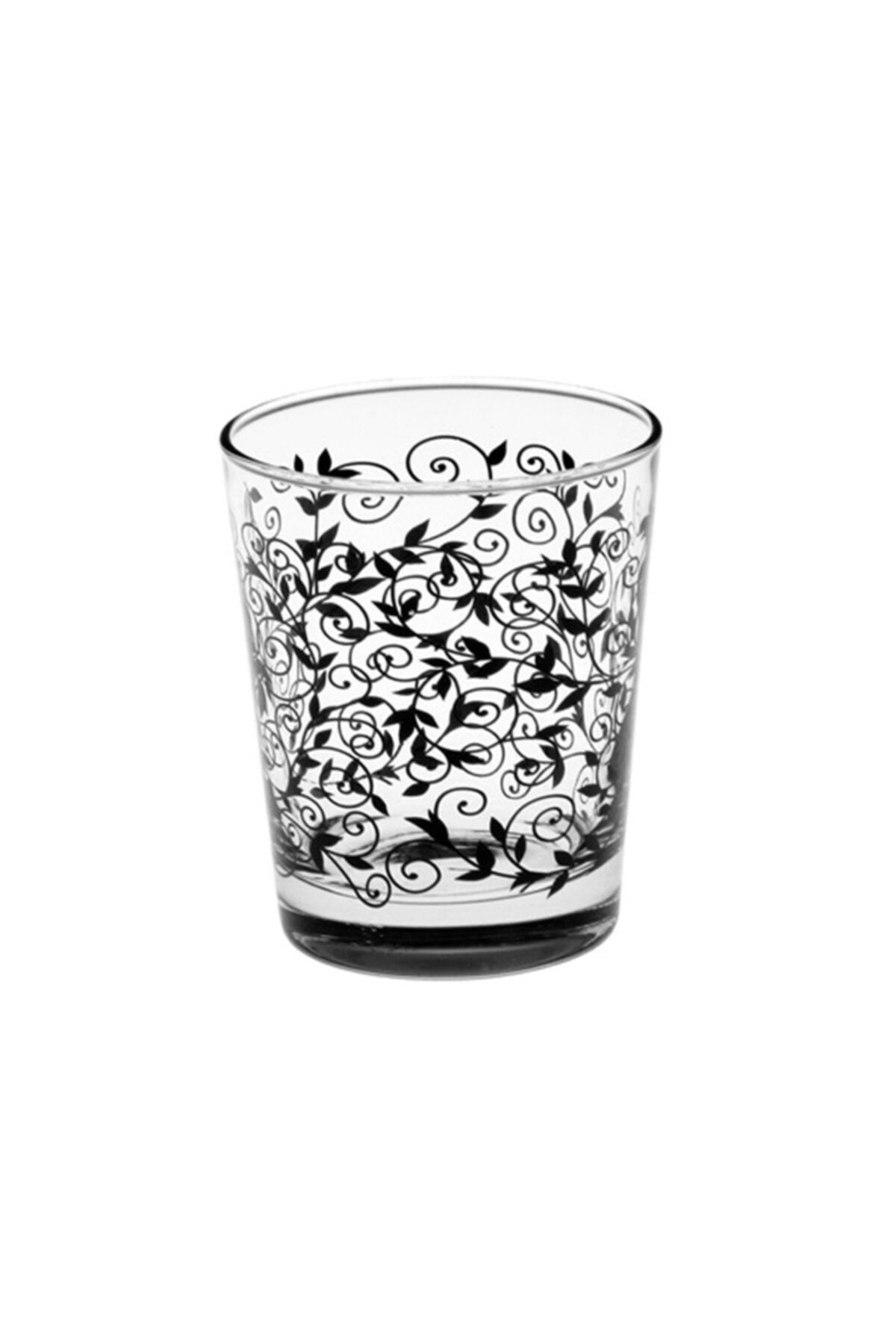 Joy Glass 6 Lı Siyah Şal Desen Su Bardağı