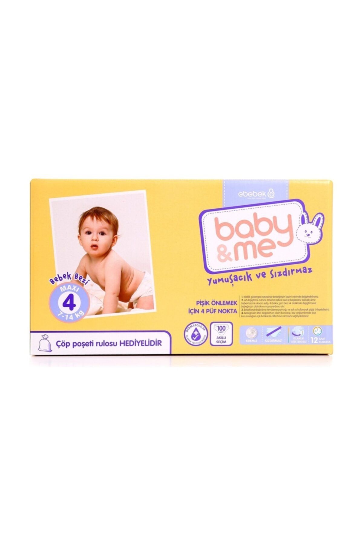 Baby Me Bebek Bezi Maxi 4 Numara 100 Adet