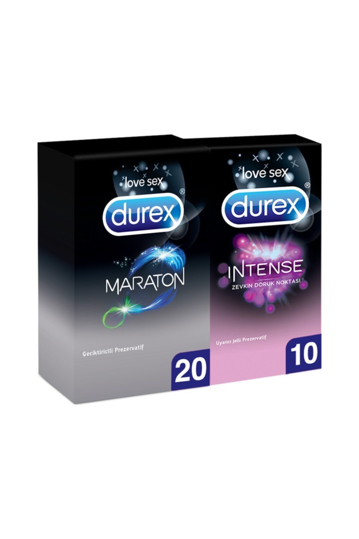 Durex Maraton li Prezervatif 20'li + Intense 10'lu Prezervatif