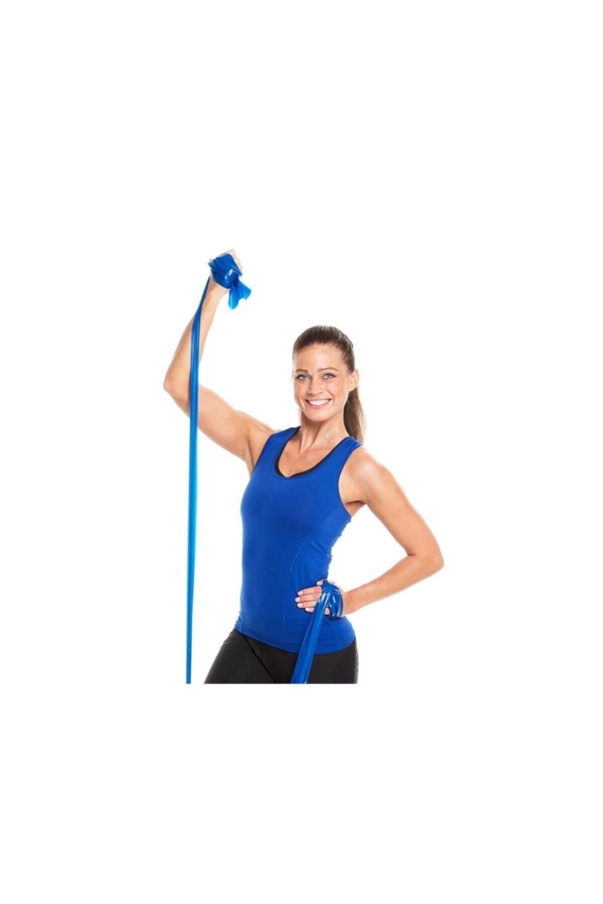 Theraband Egzersiz Pilates Bandı Mavi Direnç Lastiği 1,5 m
