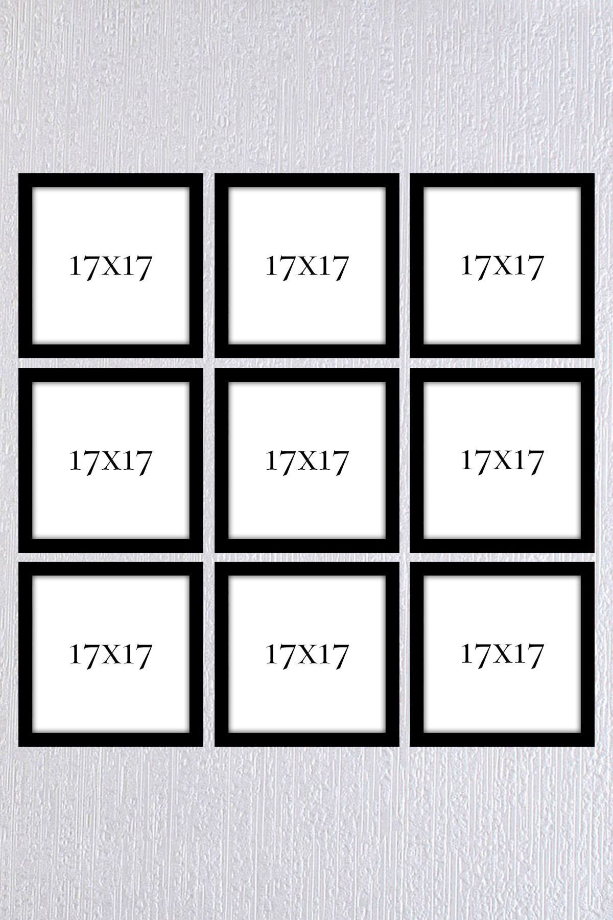 Araste Dekorasyon Beyaz Çerçeve Seti 6 Adet 17x17