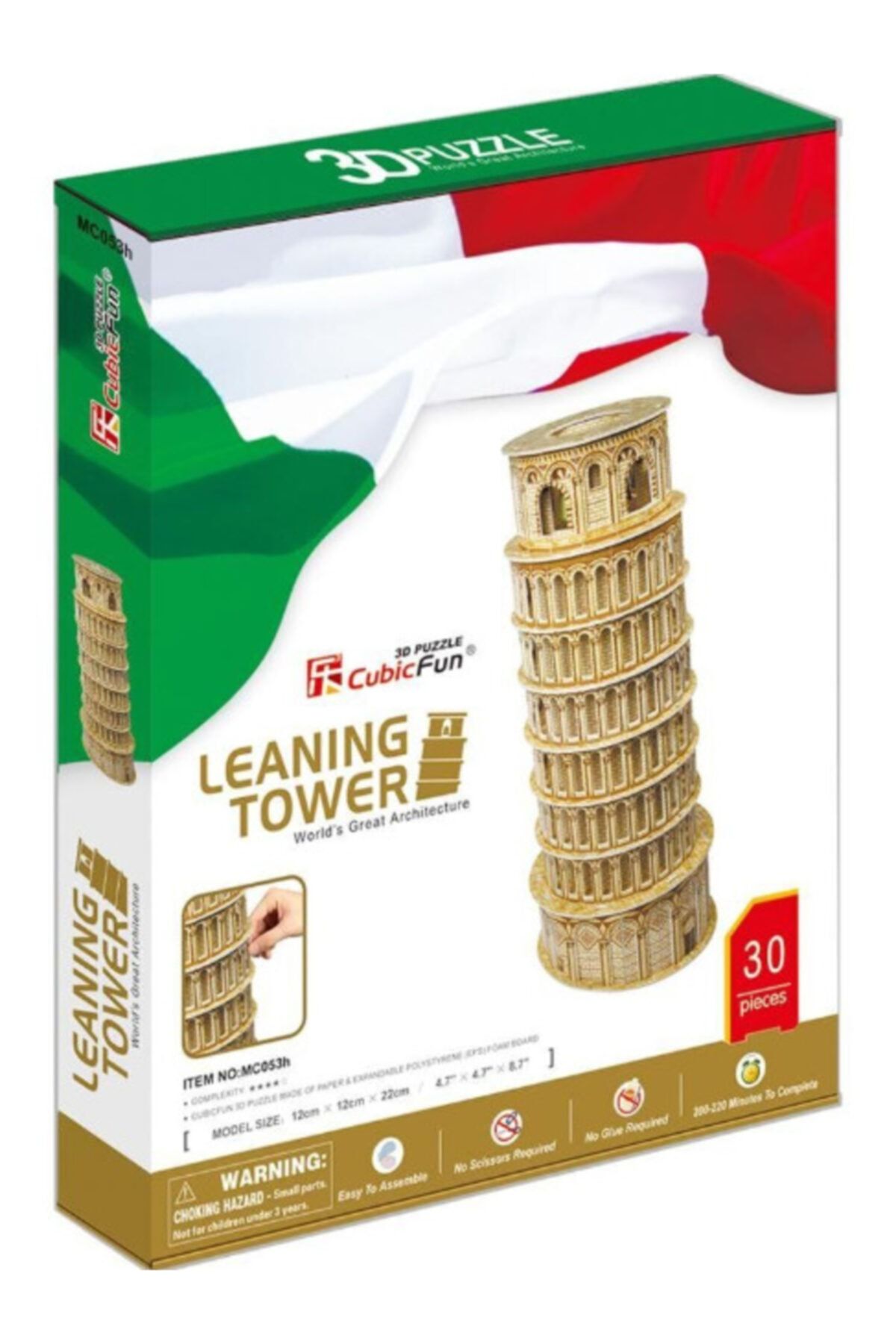 Cubic Fun 3d Puzzle 30 Parça Pisa Kulesi Italya