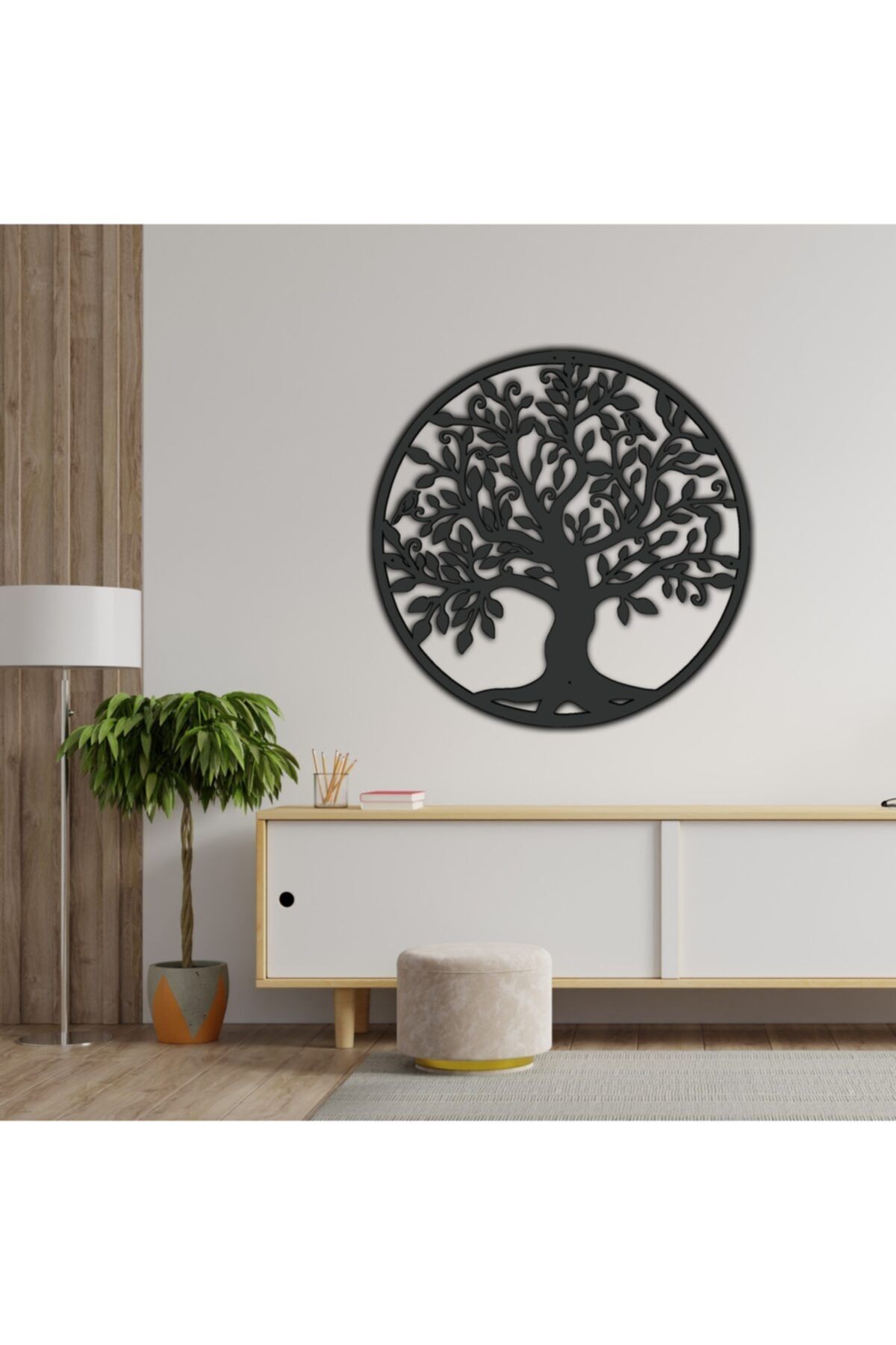 Elegant decor Yaşam Ağacı Metal Duvar Dekoru, Oturma Odası, Ofis Dekoru , Hayat Ağacı Metal Tablo
