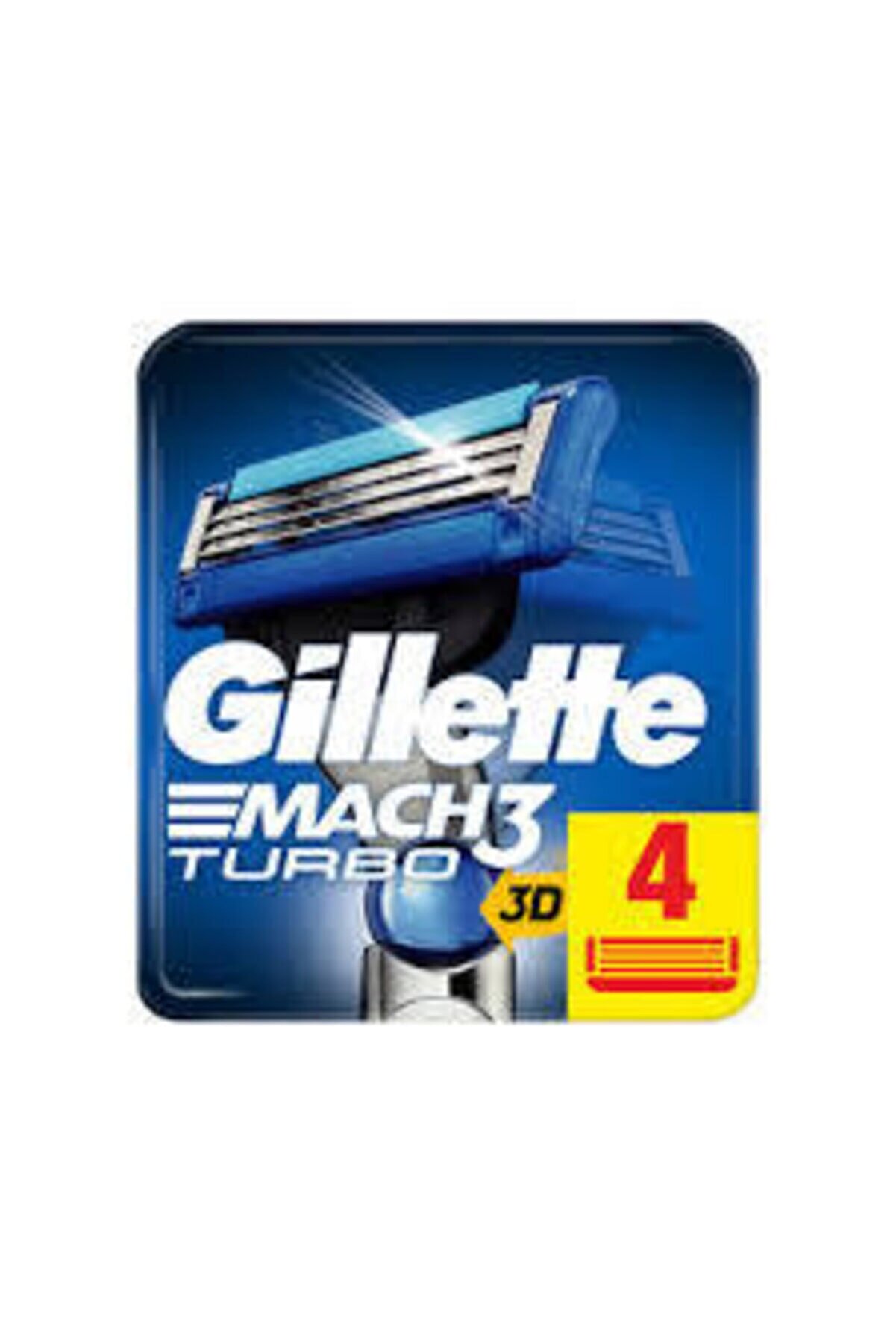 Gillette Mach3 Turbo Yedek Tıraş Bıçağı 4lü
