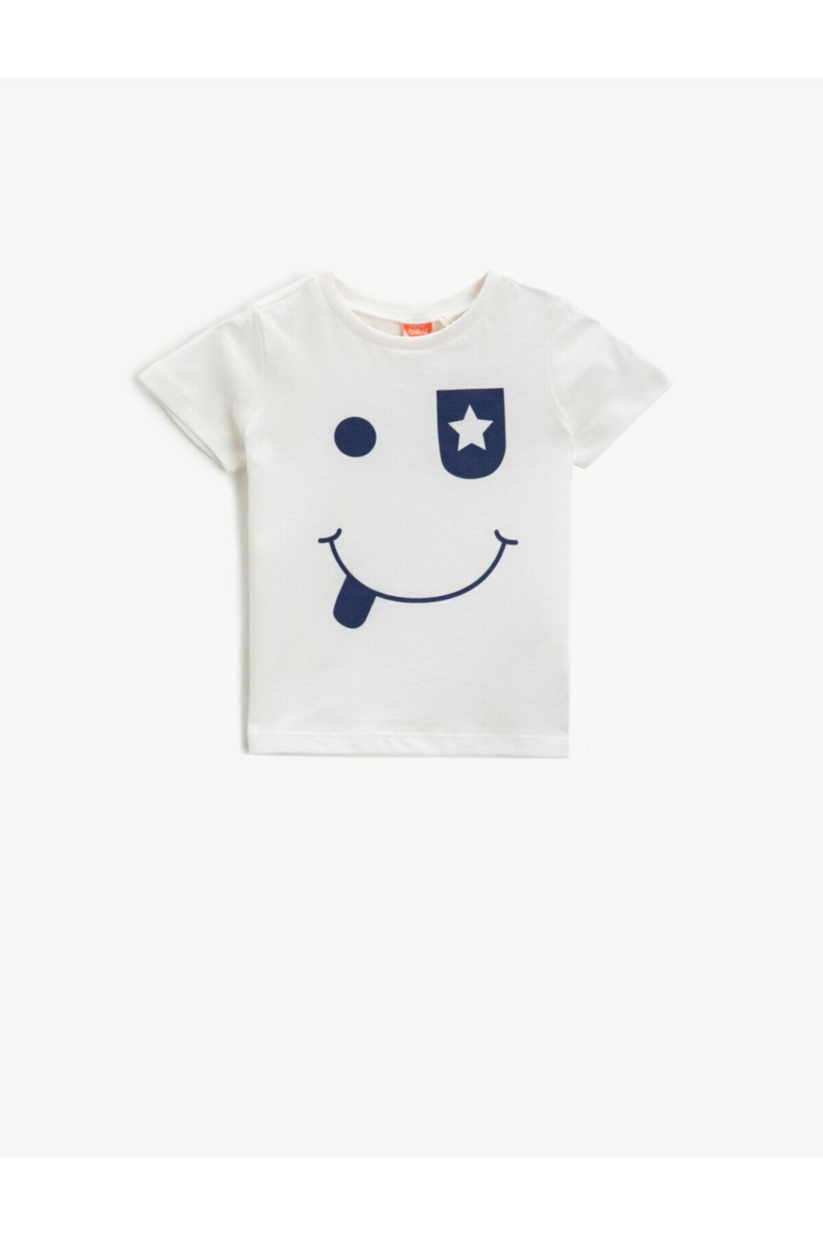 Koton Erkek Bebek Beyaz Kısa Kol T-Shirt