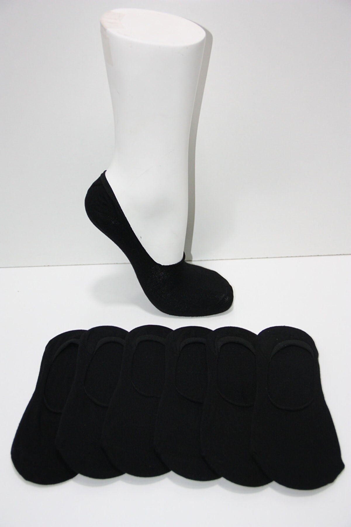 Pamela Kadın 6 Çift Topukta Silikon Babet Basic Çorabı