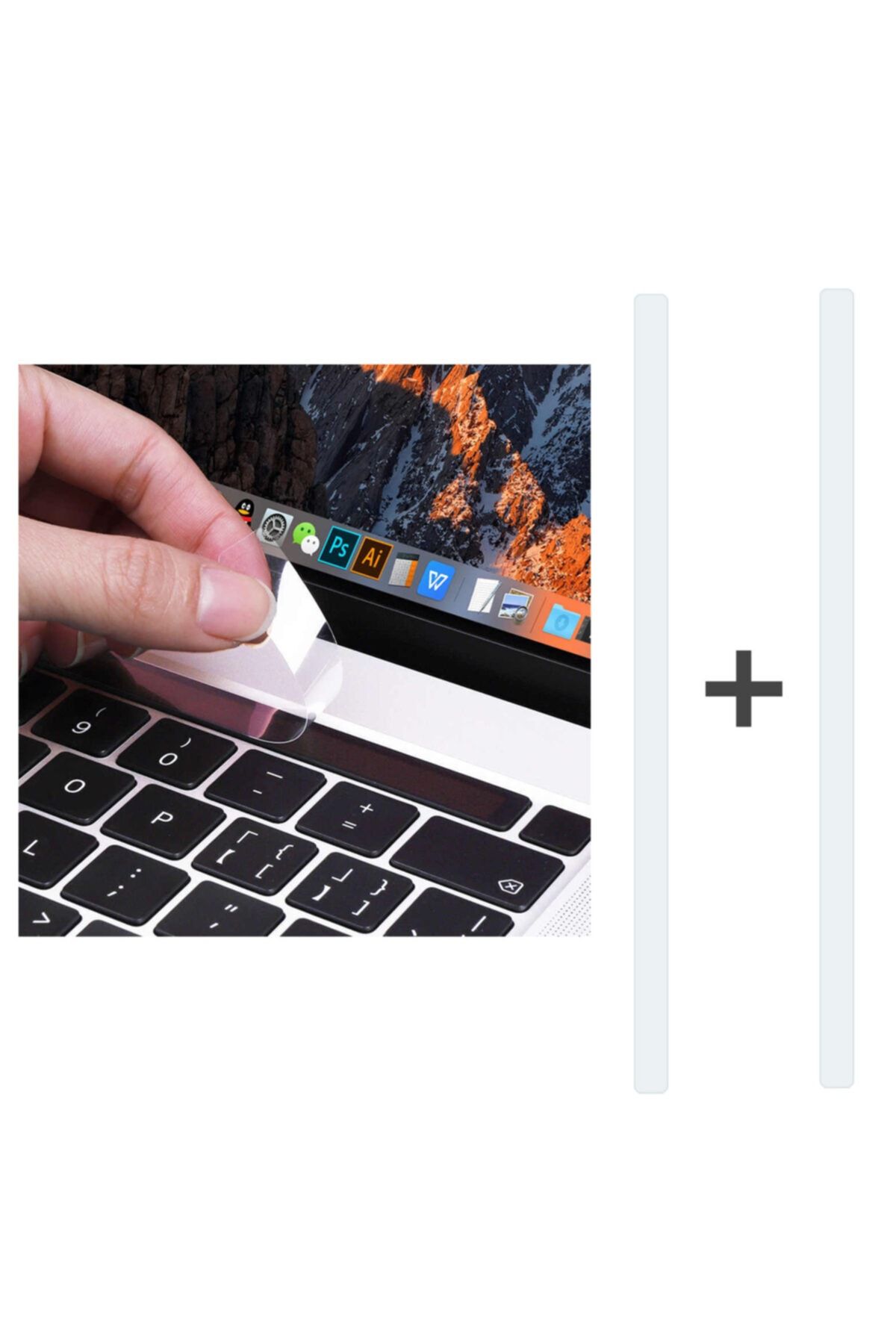 NANOSPACE Macbook Pro 13'' Touch Bar Nano Koruyucu Mat Parmak Izi Bırakmayan 2 Adet