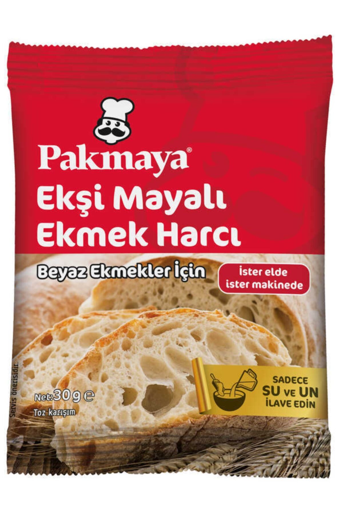 Pakmaya Ekşi Mayalı Beyaz Ekmek Harcı 30 gr