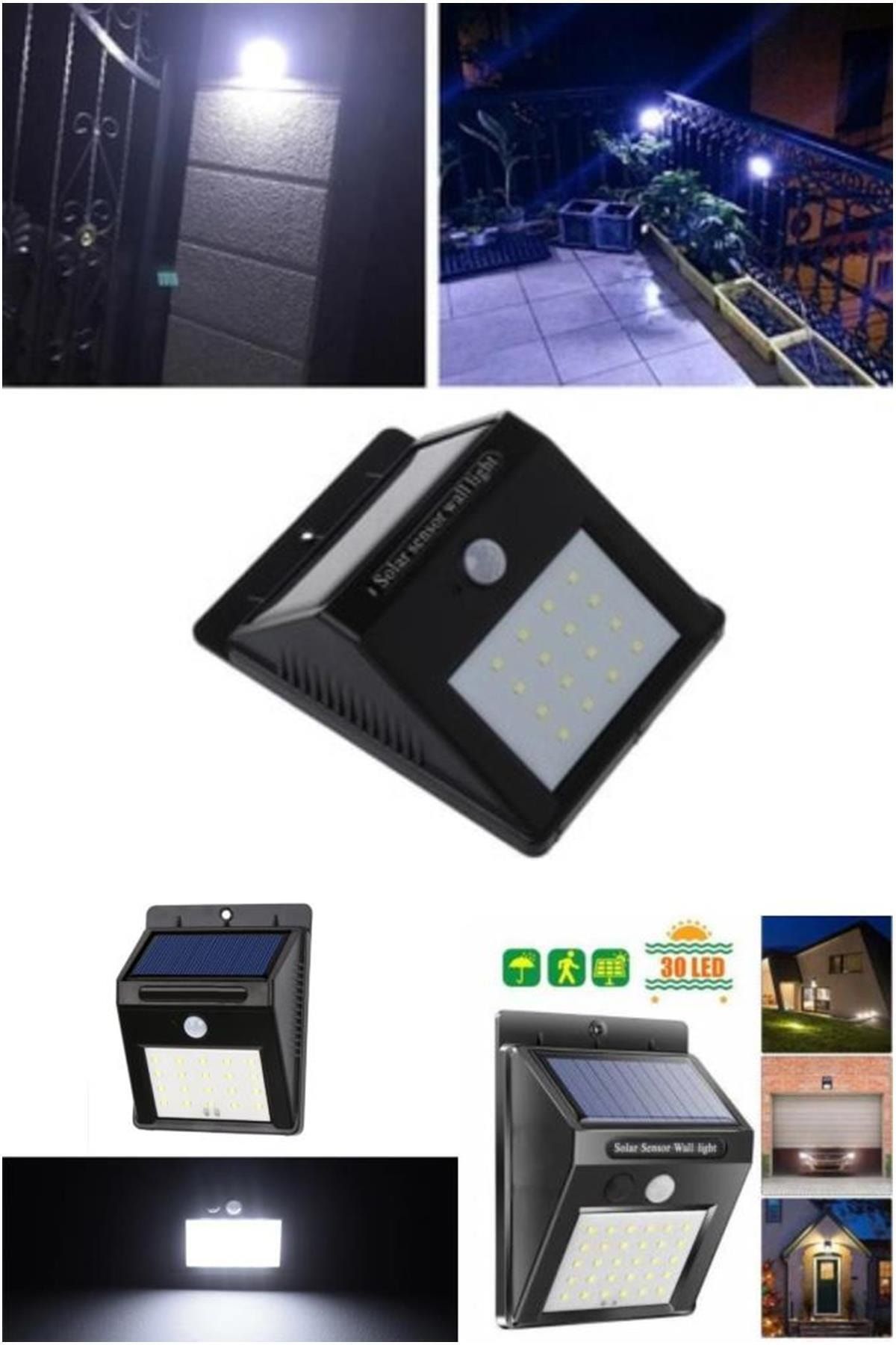 rennway Sensörlü Solar Duvar Lambası 20 Ledli