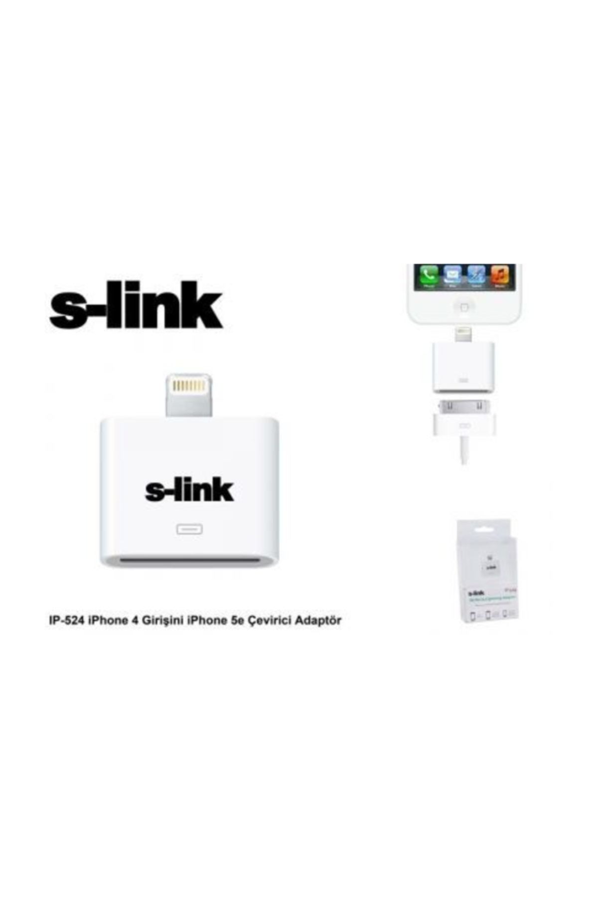 S-Link S-Link Ip-524 İphone 4 Girişini İphone 5E Çevirici Adaptör