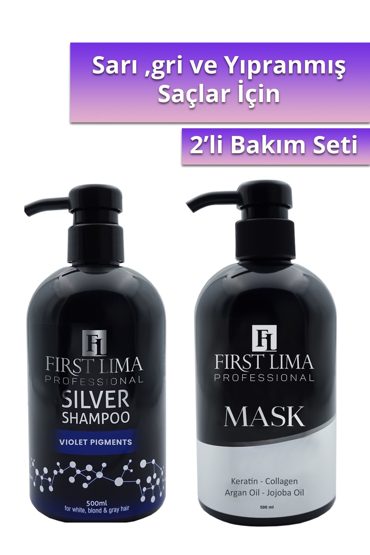 First Lima Professional Turunculaşma Karşıtı Silver (mor Şampuan) & Yoğun Bakım Maskesi