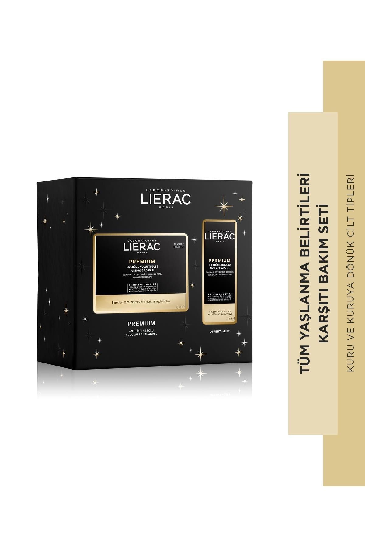 Lierac Premium Voloptuous Kırışıklık Ve Yaşlanma Karşıtı Krem 50ml + Premium Eye Cream Göz Kremi 15ml