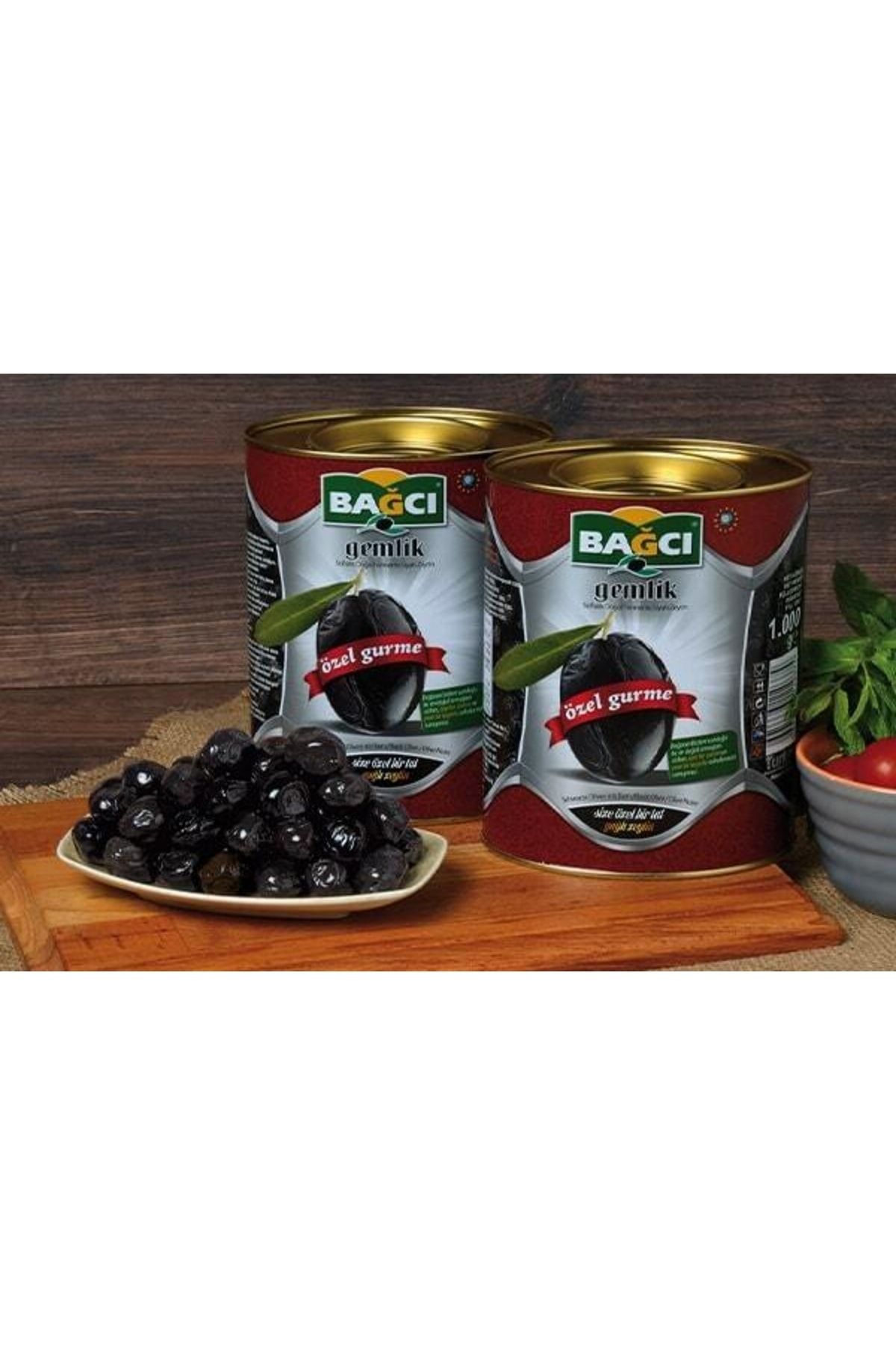 Bağcı Özel Gurme Gemlik Siyah Zeytin ( 181-230 2xl-xl ) 2 X 1 Kg Teneke = 2 Kg