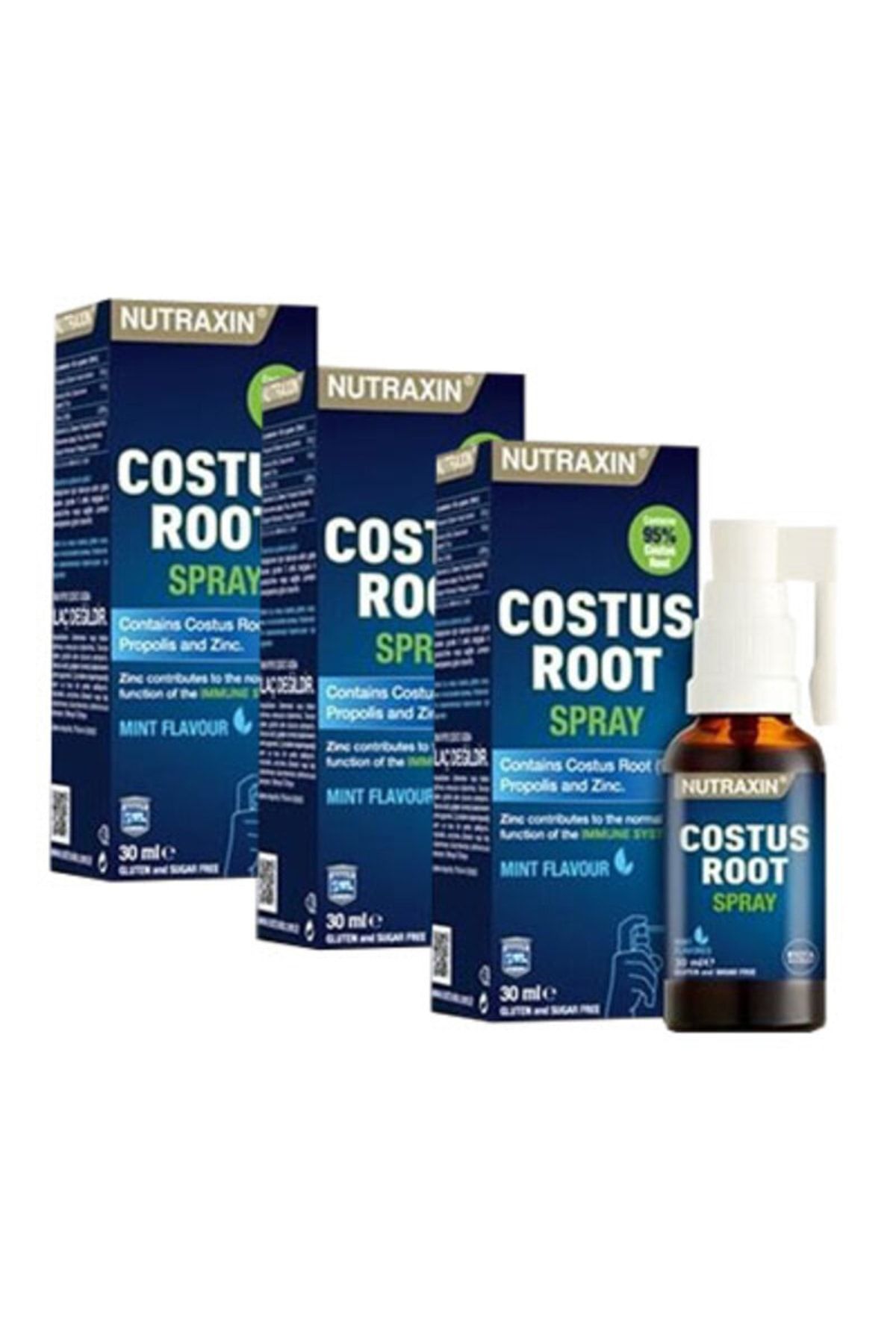 Nutraxin Costus Root Propolis Sprey 30 Ml 3'lü Paket