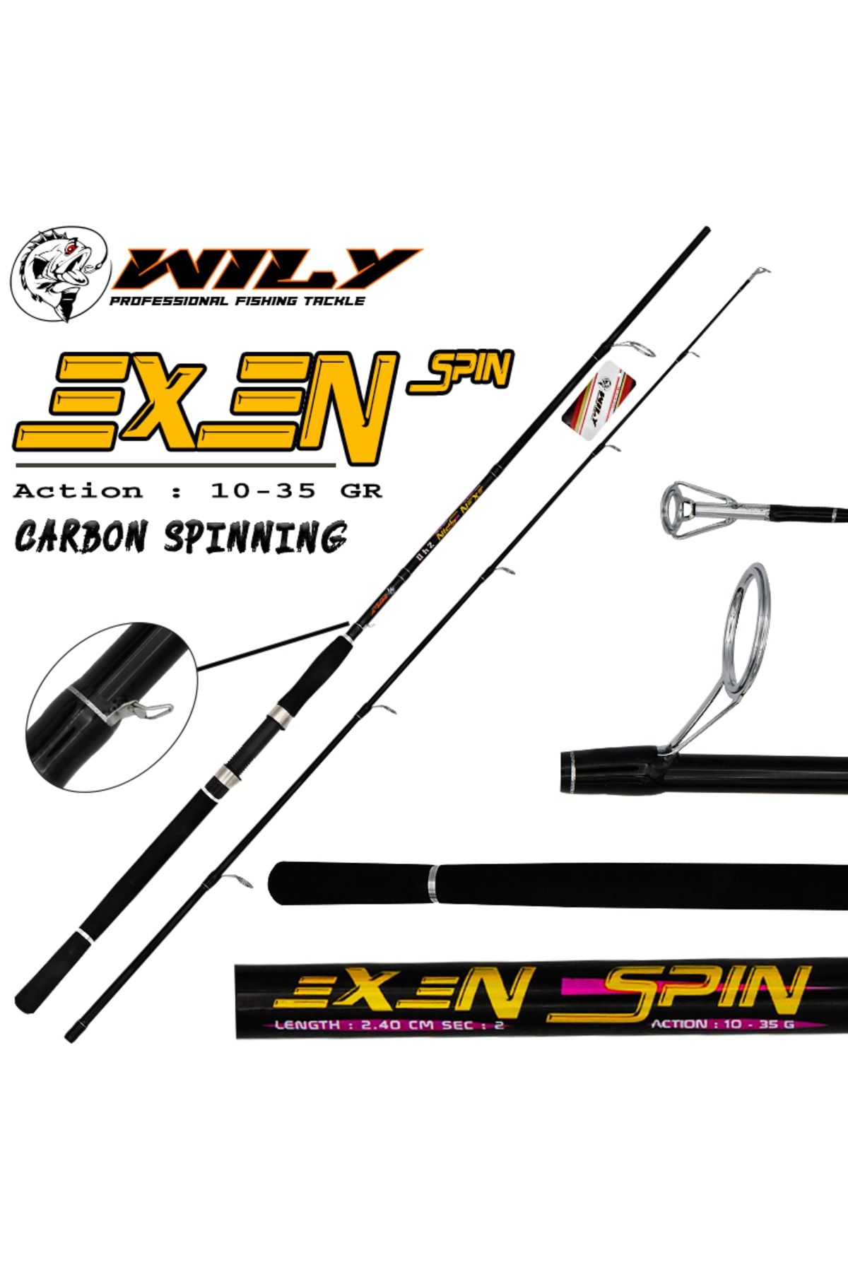 Wily Exen Spin Kamış 210 cm 10 - 35 gr