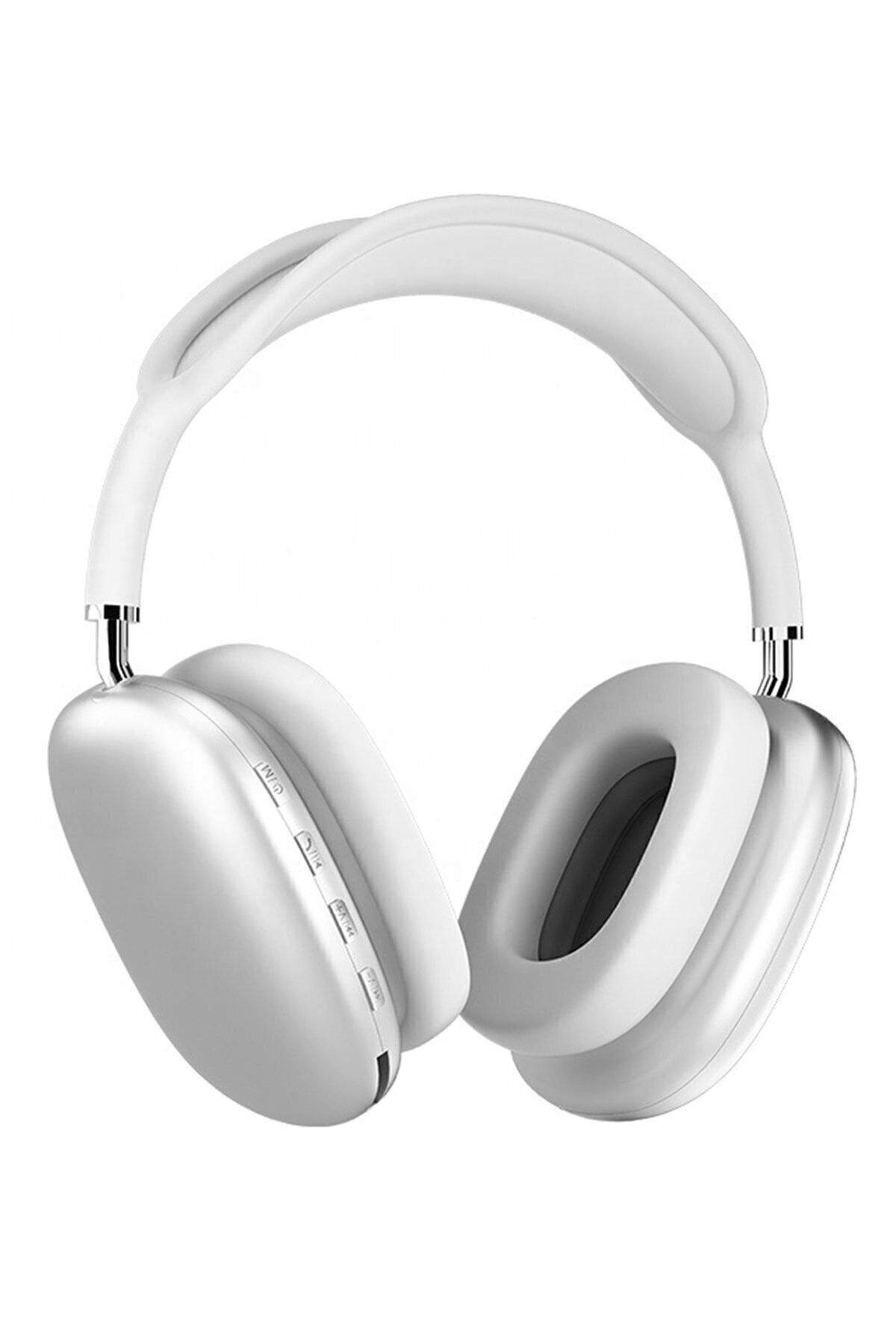 HOBİPİX P9 Plus Gümüş Kulak Üstü Bluetooth Kulaklık