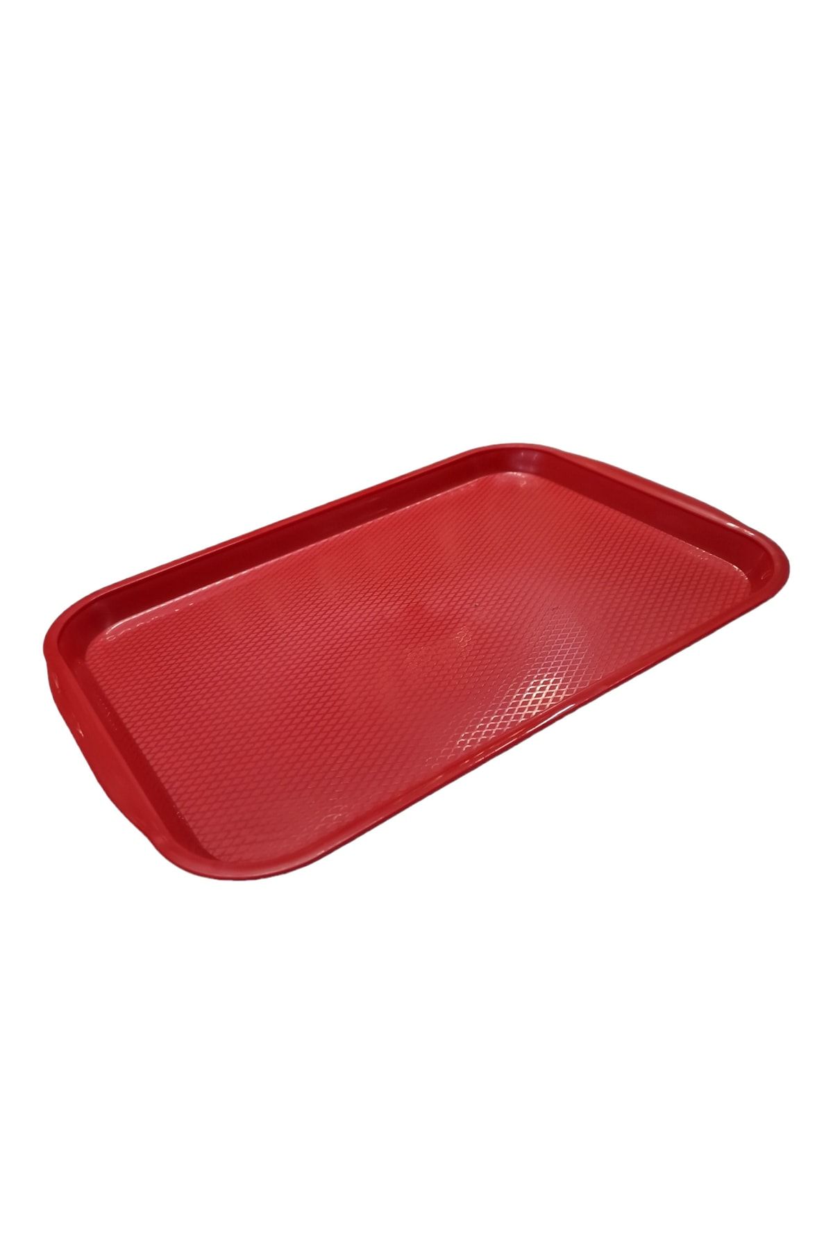 Matar Endüstriyel Mutfak Ekipmanları Abs Plastik Kırmızı Renk Servis Tepsisi 40*31 Cm