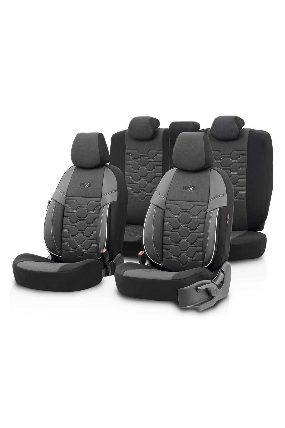 Otom Hexa Design Universal Seat Cover Black-smoked