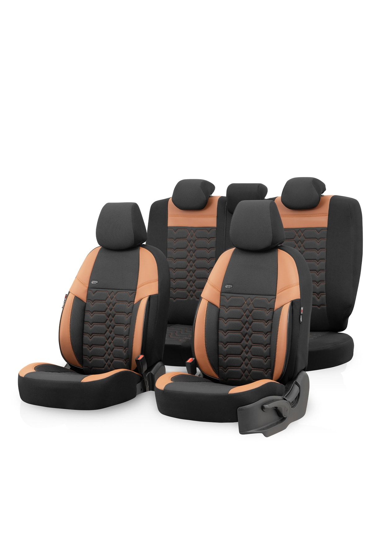 Otom Elegance Design Universal Seat Cover Black-tan