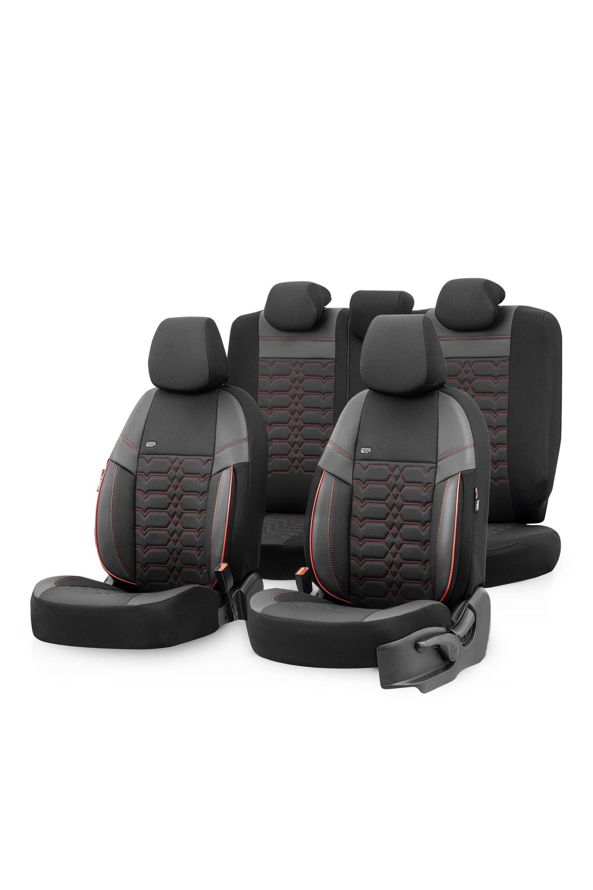 Otom Elegance Design Universal Seat Cover Black-red