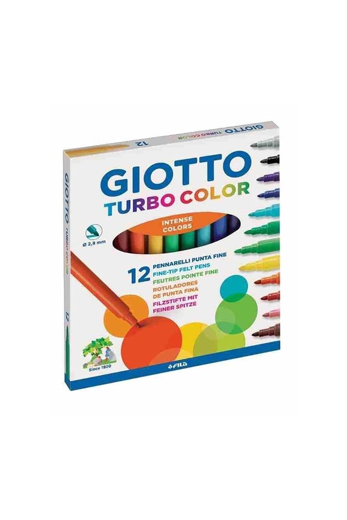 Giotto Turbo Color 12’li Keçeli Kalem