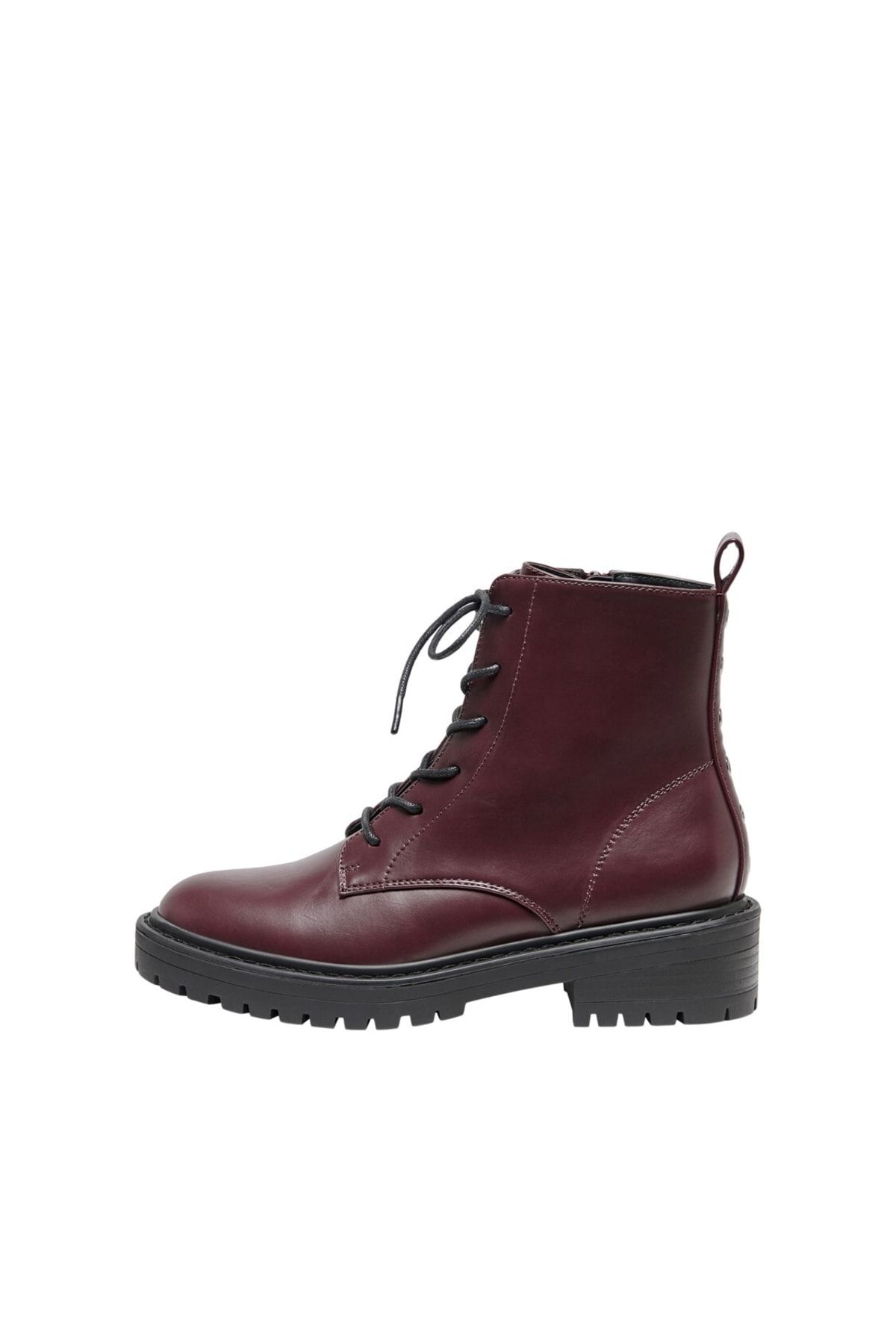 Only Onlbold-1 Pu Eyelet Lace Up Boot