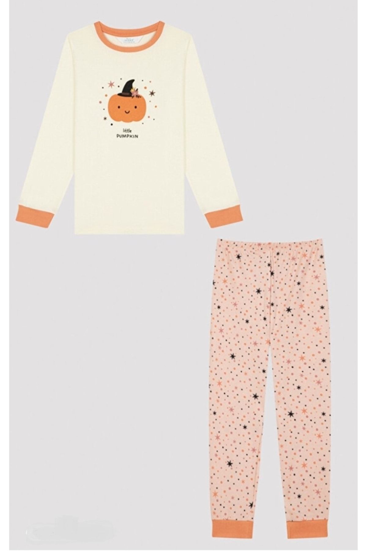 Penti Çok Renkli Kız Çocuk U. Pumpkn Termal Pijama Takımı