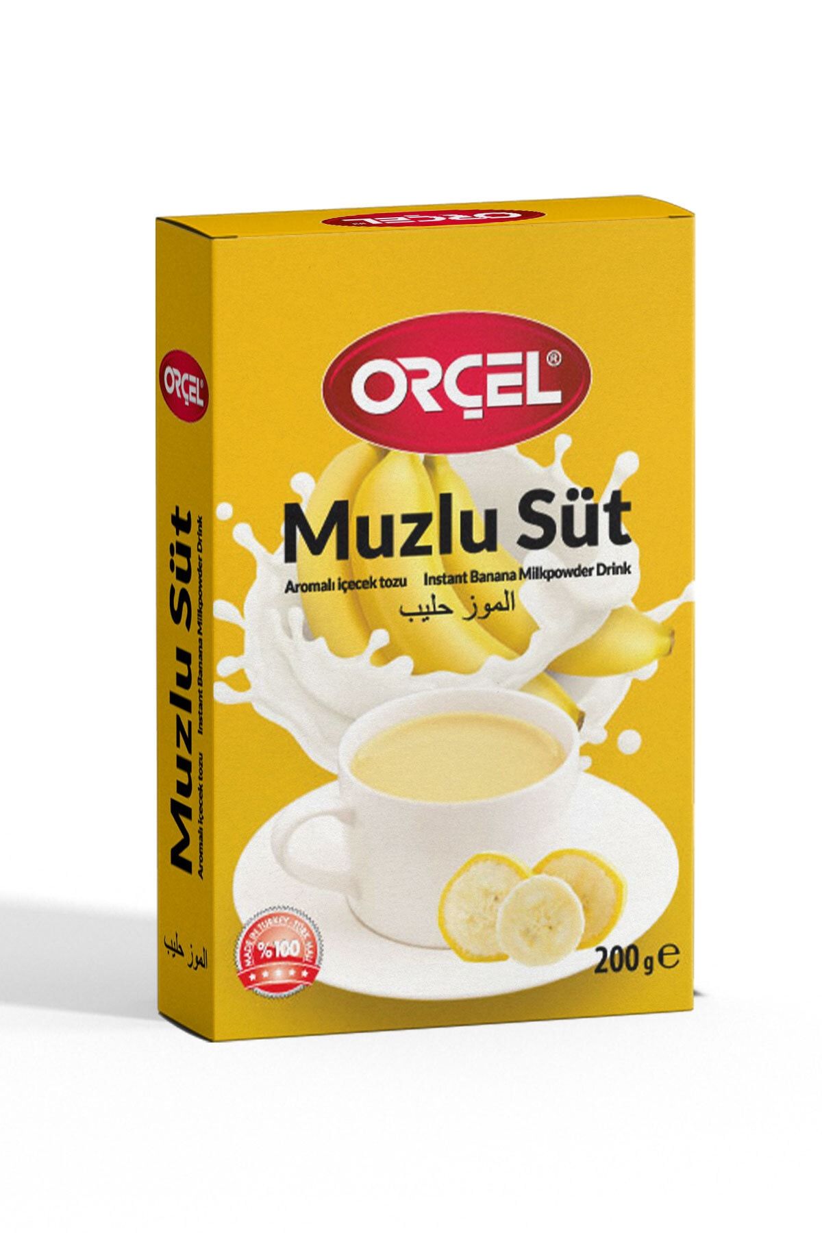 ORÇEL Muzlu Süt Aromalı Içecek Tozu Oralet Çay 200 Gr.