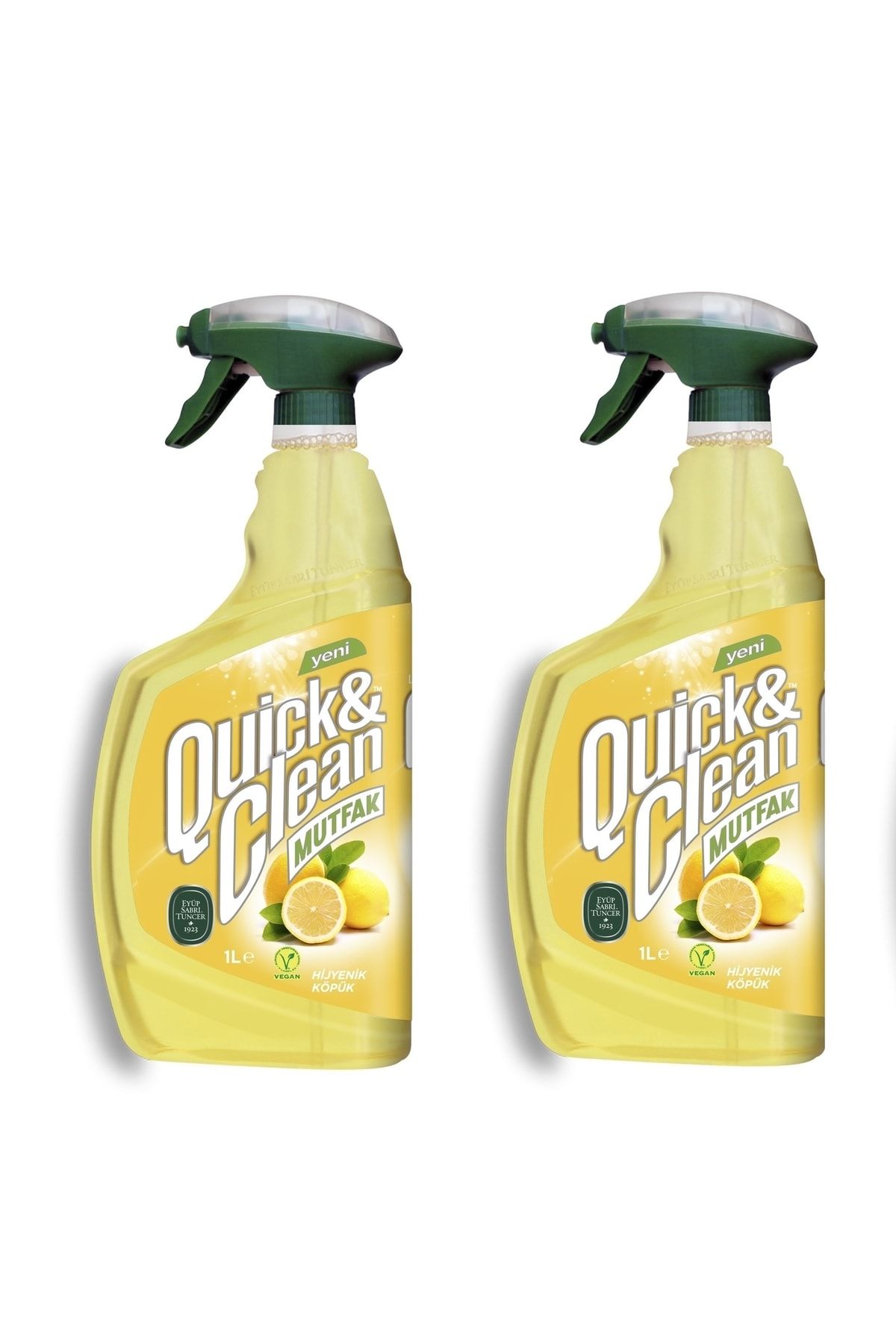 Eyüp Sabri Tuncer Quick & Clean Limon Yağı & Sirkeli Çok Amaçlı Mutfak Yüzey Temizleyici - 2 X 1lt (2 Adet)