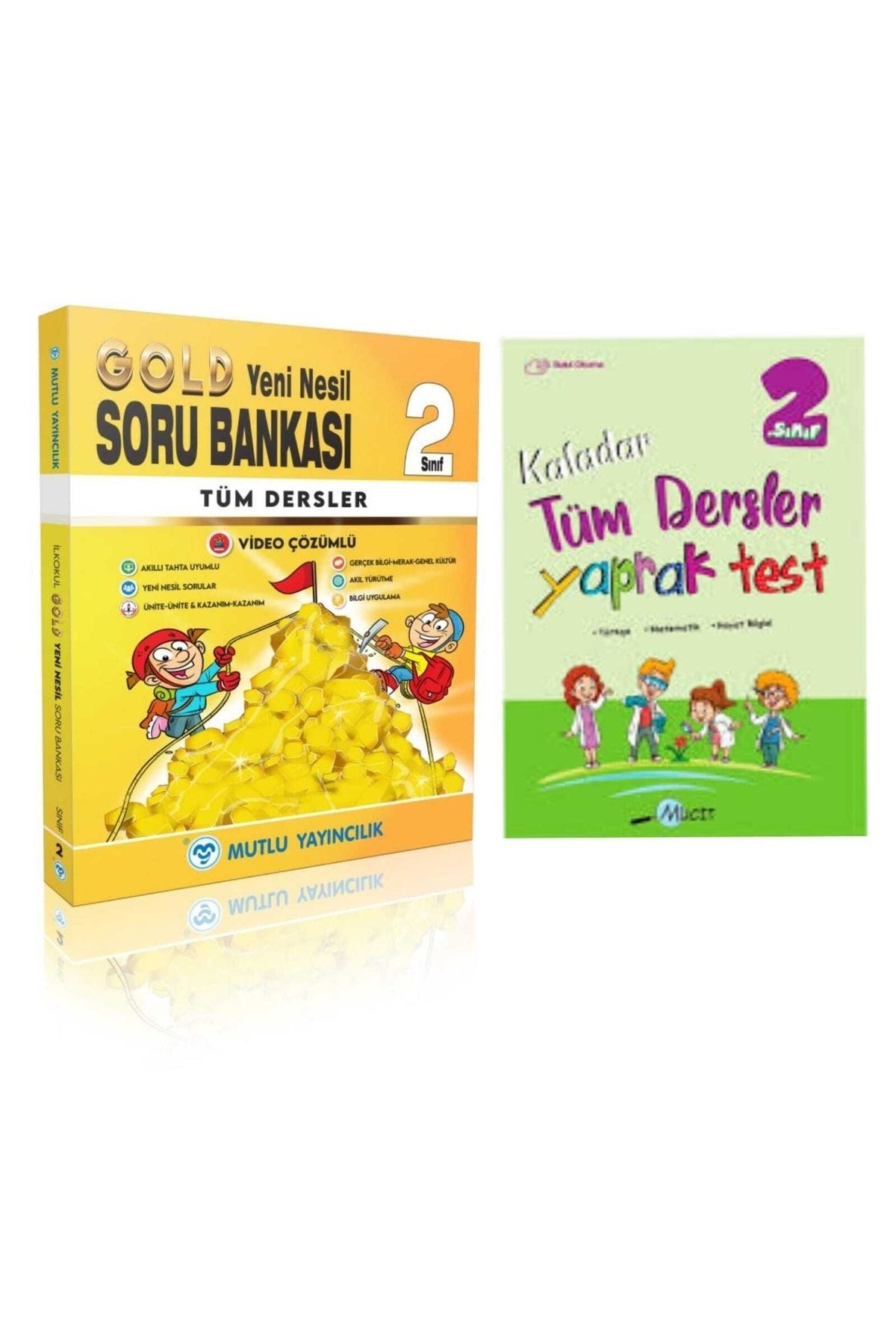 Mutlu Yayıncılık 2. Sınıf Tüm Dersler Gold Soru Bankası + Tüm Dersler Yaprak Test