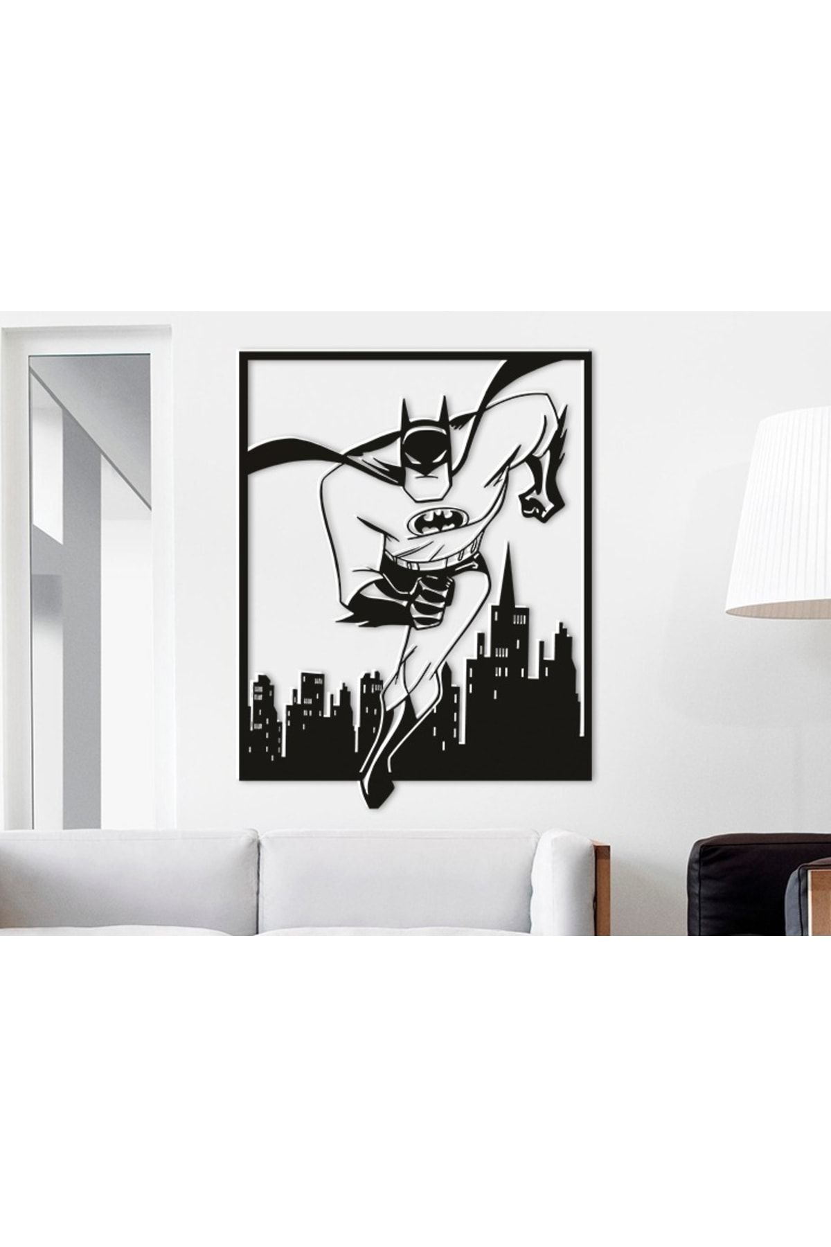 Windly Concept Ahşap Dekoratif Tasarım Tablo Batman Marvel Figürü 60x48 Cm