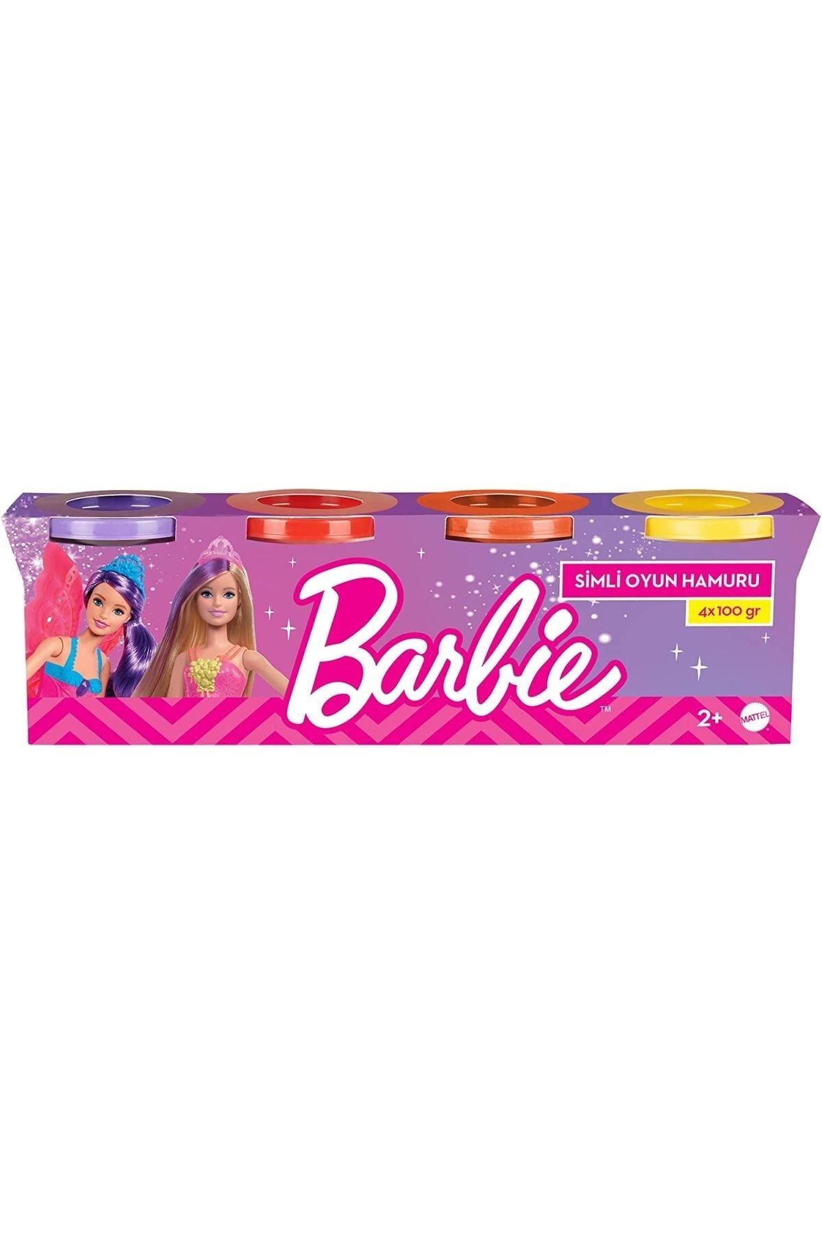 Barbie Simli Oyun Hamuru 4 Lü (4x100 Gr.) Hhj32 Orjinal Lisanslı
