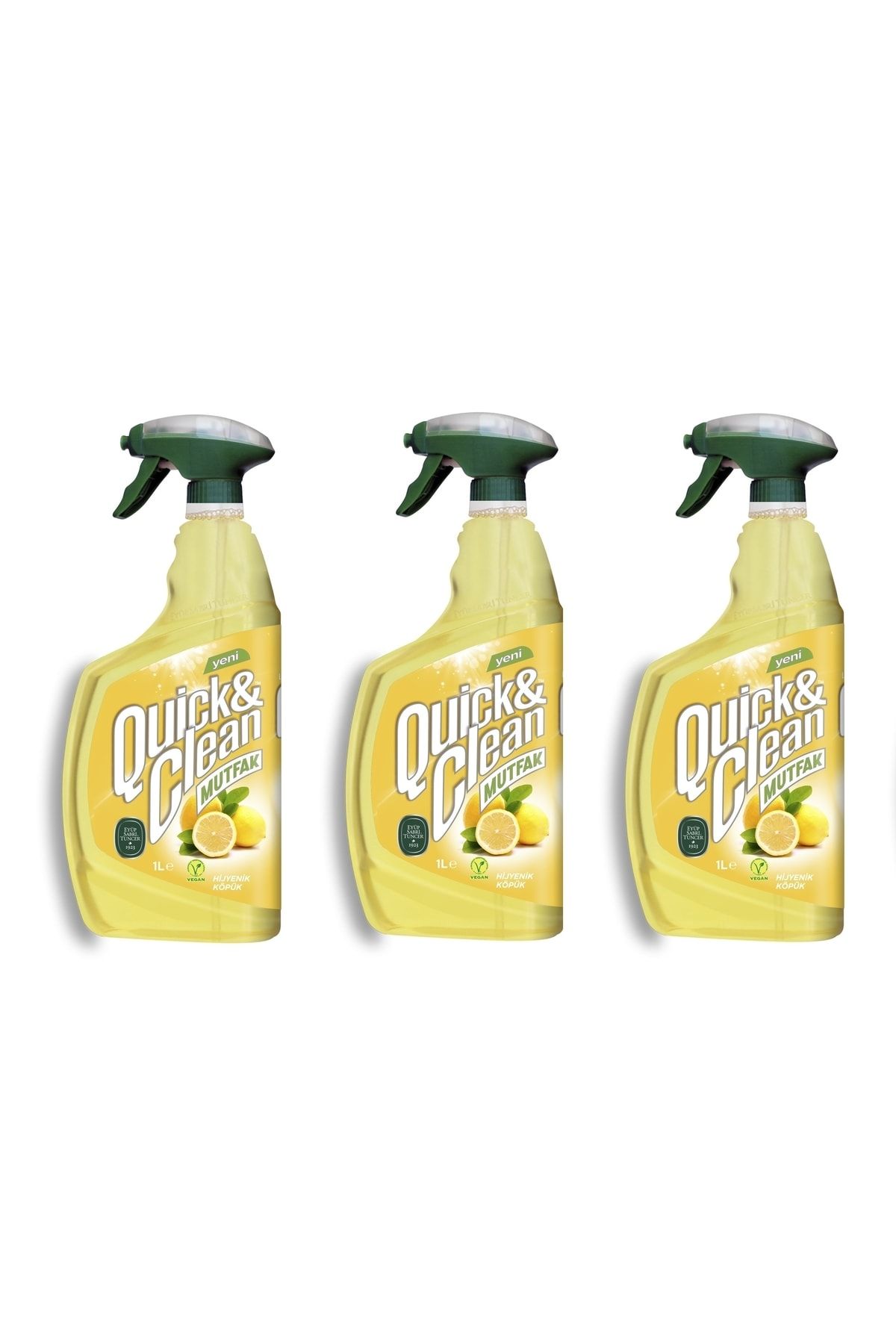 Eyüp Sabri Tuncer Quick & Clean Limon Yağı & Sirkeli Çok Amaçlı Mutfak Yüzey Temizleyici - 3 X 1lt (3 Adet)