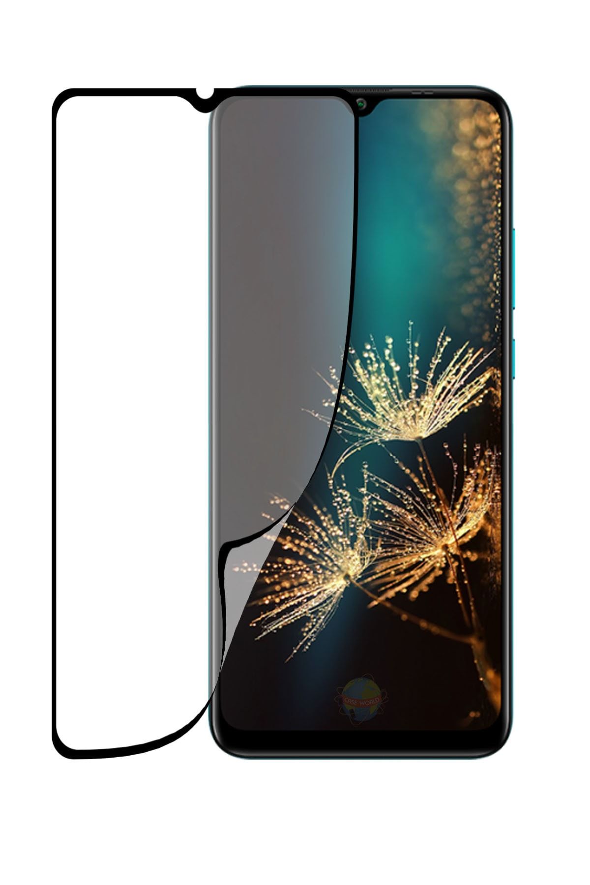 CaseWorld General Mobile Gm21 Plus Uyumlu Fiber Nano Tam Kaplayan Ekran Koruyucu Cam