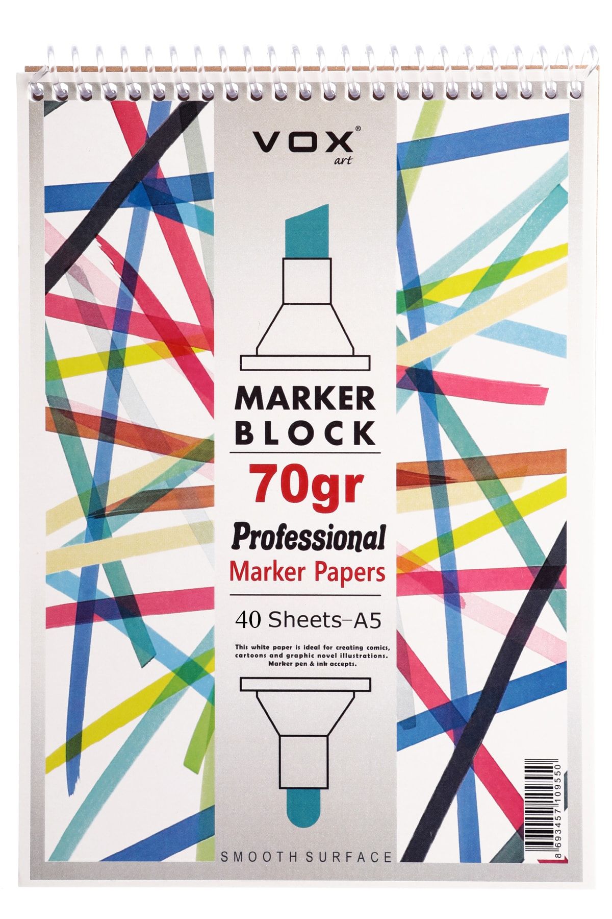 Vox Art Marker Defteri (arkaya Geçirmez)- A5 -70gr - 40 Yaprak
