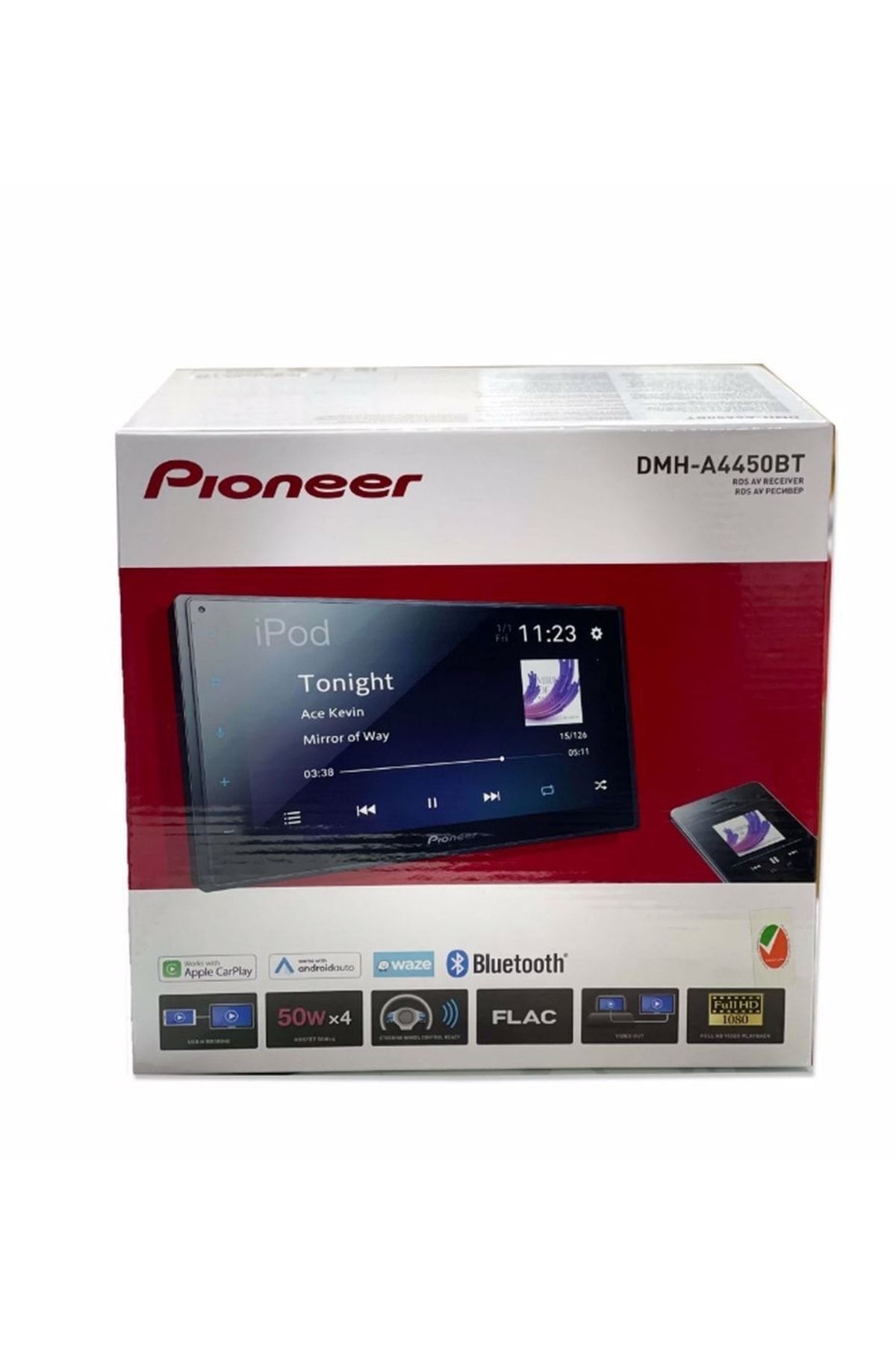 Pioneer Dmh A4450 Bt 3 Amfi Çıkışlı Kablosuz Car Play Ve Android Auto Double Teyp