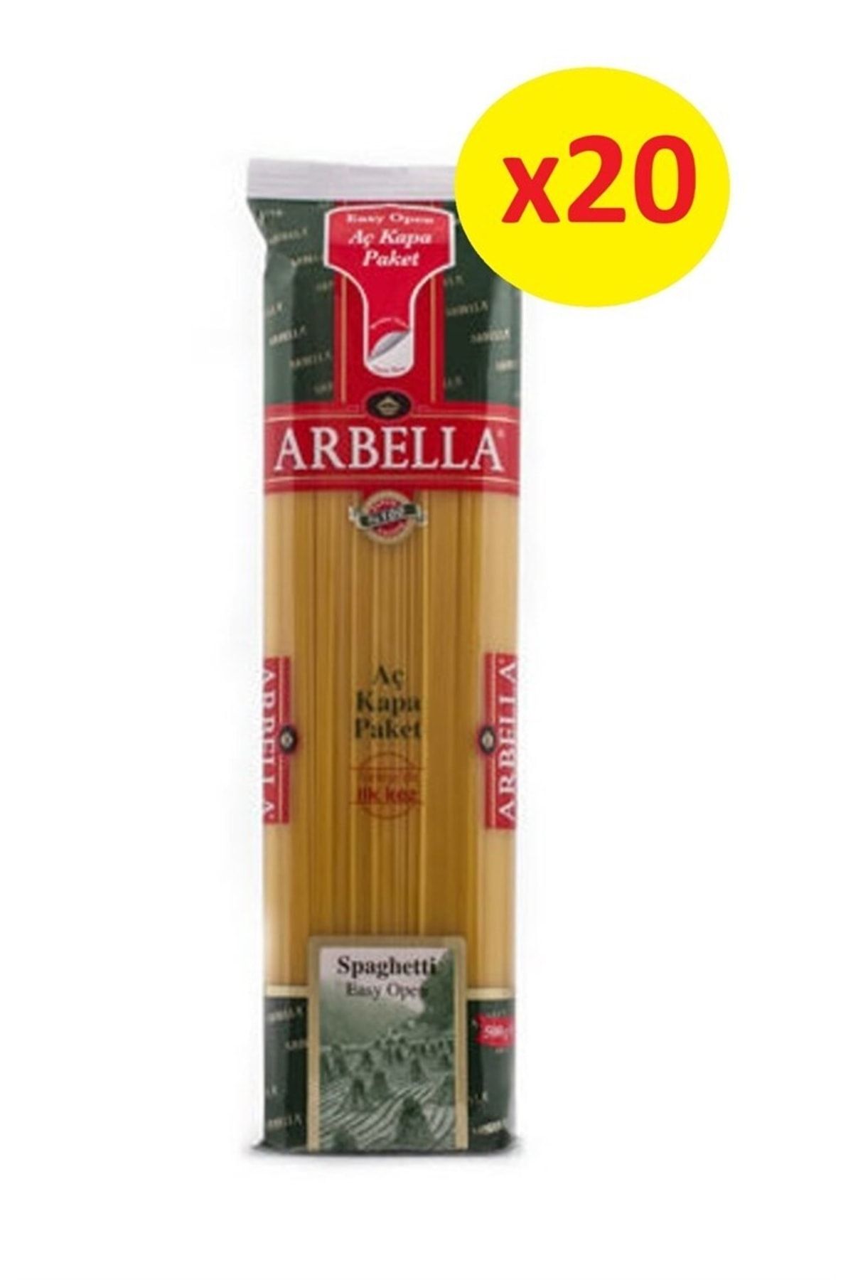 Arbella Spagetti Makarna 500 Gr X 20 Adet