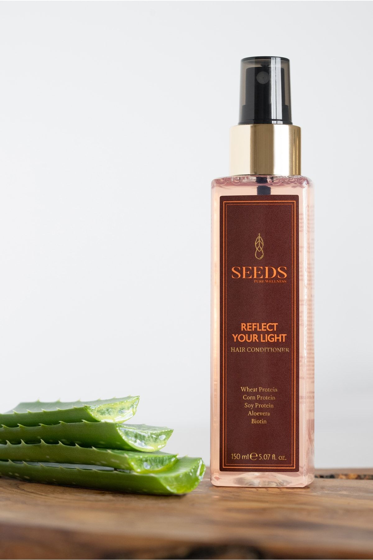 Seeds Doğal Saç Spreyi Saç Açıcı Bakım ve Kolay Tarama Aloevera Biotin 150Ml