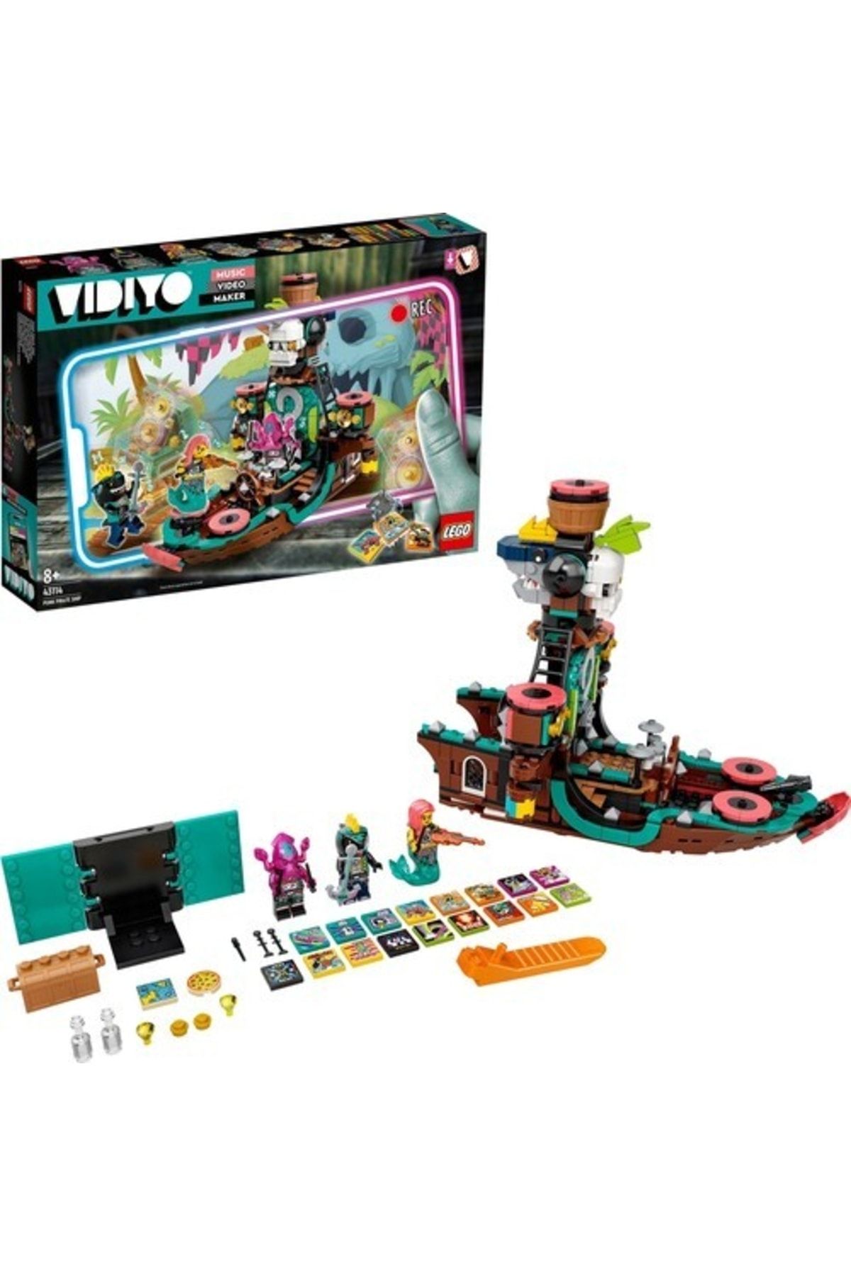 LEGO ® Vidiyo™ Punk Pirate Ship 43114 615 Parça Yapım Seti Oyuncağı