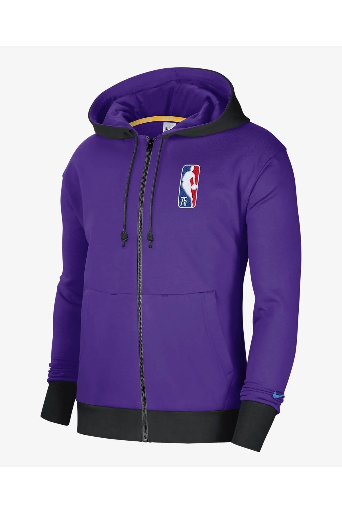 Nike Los Angeles Lakers Courtside Fleece Nba Full-zip Hoodie Erkek Sweatshirt