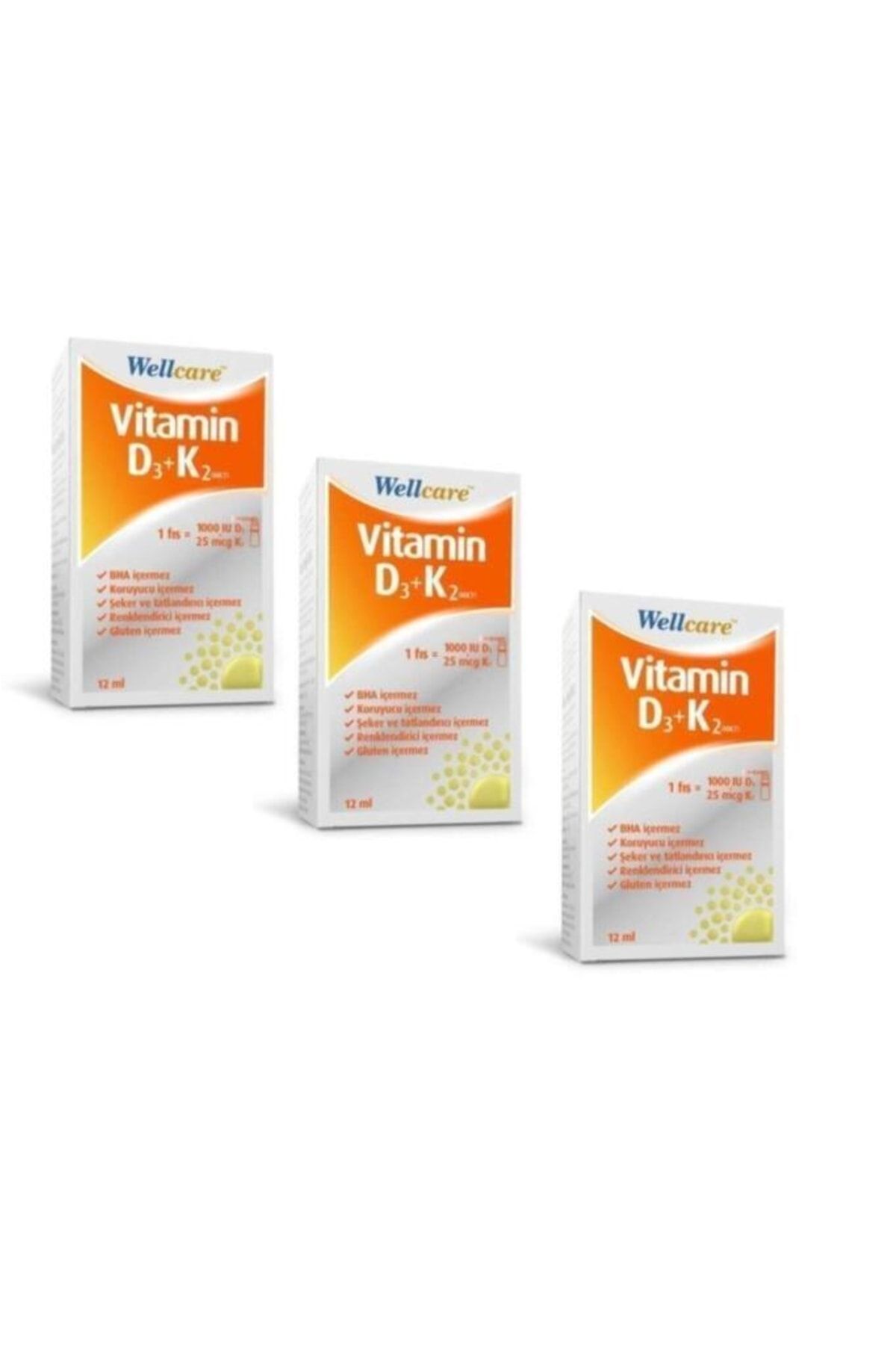Wellcare Vitamin D3+k2 1000 Iu 12ml Sprey 3 Lü
