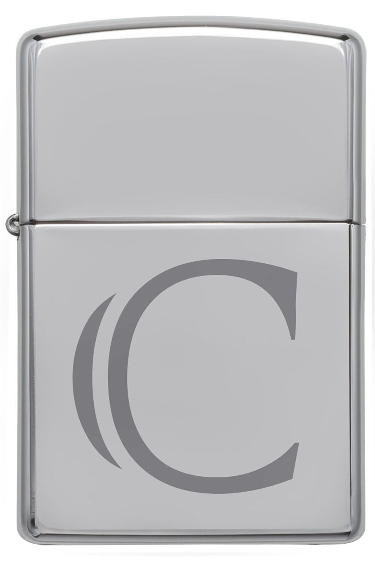 Zippo Çakmak C Harf Gümüş Gri