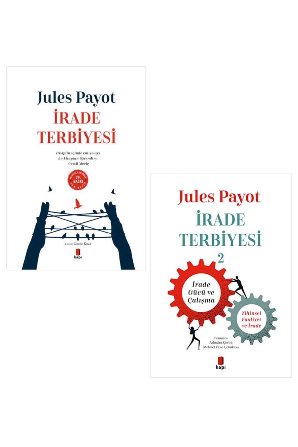 Kapı Yayınları Irade Terbiyesi 2 Kitap Set - Jules Payot