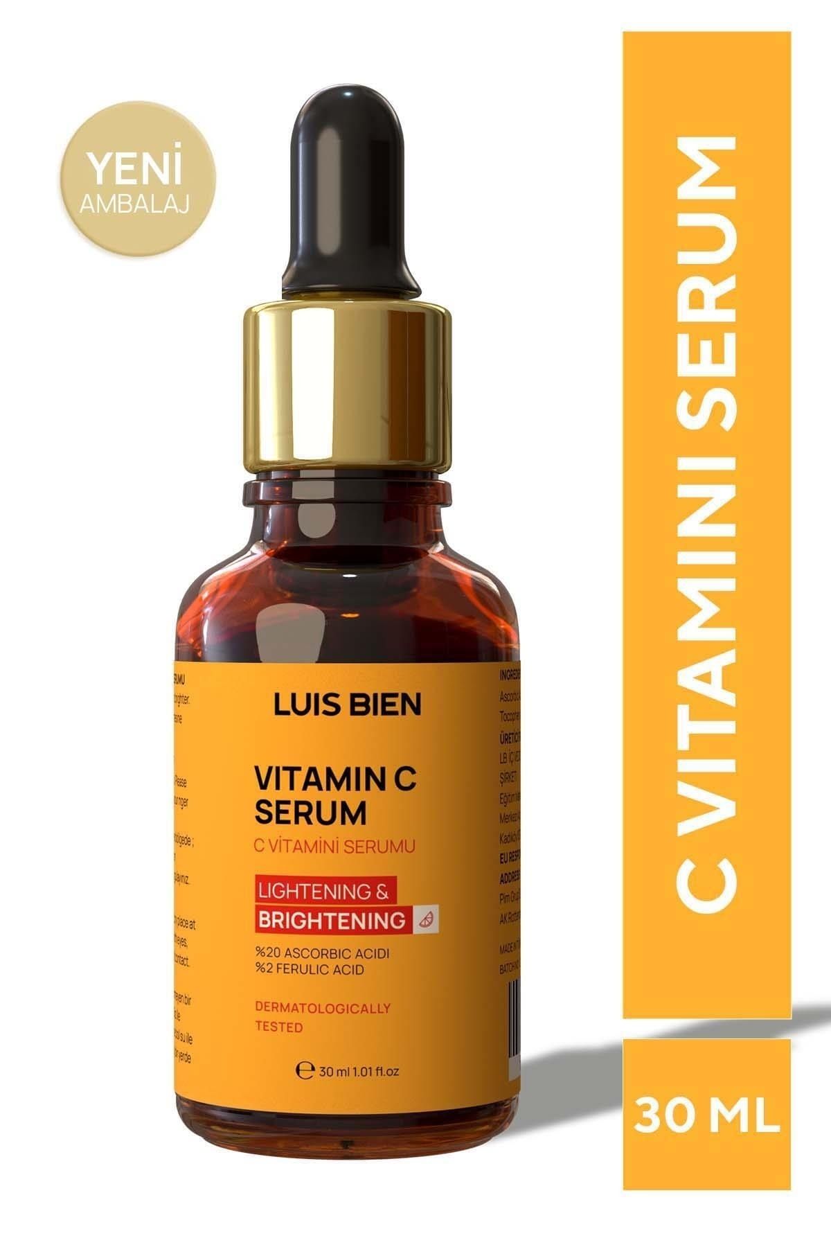 Luis Bien Leke Karşıtı Cilt Aydınlatıcı C Vitamini Serum 30 ml ( %20 C vitamini - %2 Ferulic Acid )