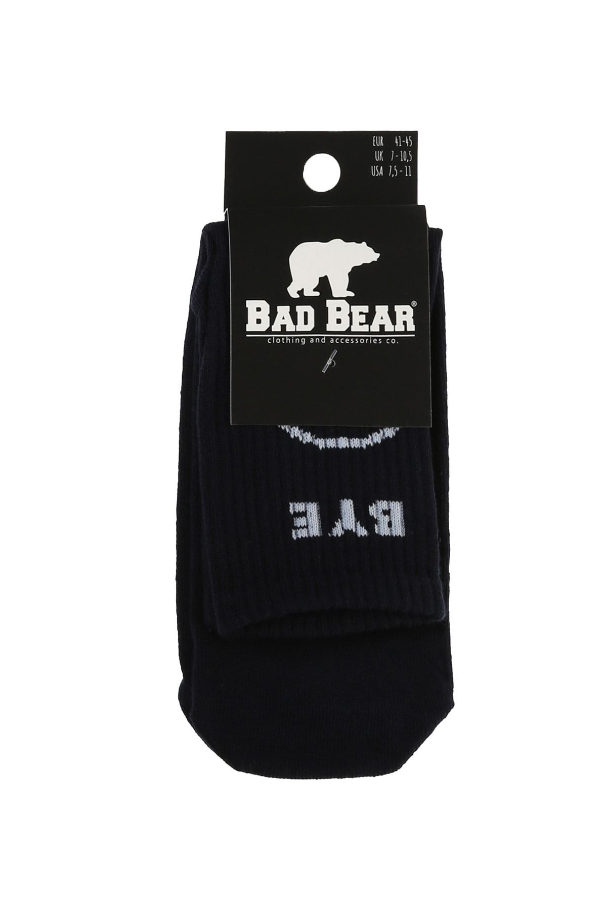 Bad Bear Kırık Beyaz Erkek Çorap Bye Tall