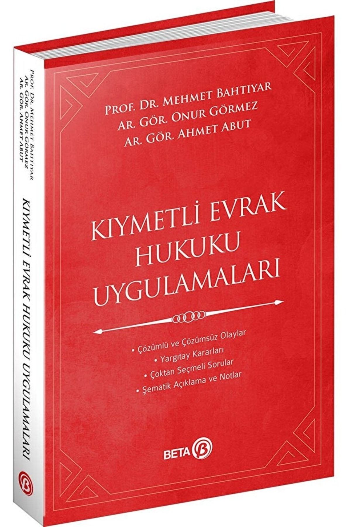 Beta Yayınevi Kıymetli Evrak Hukuku Uygulamaları / Mehmet Bahtiyar / / 9786052421758