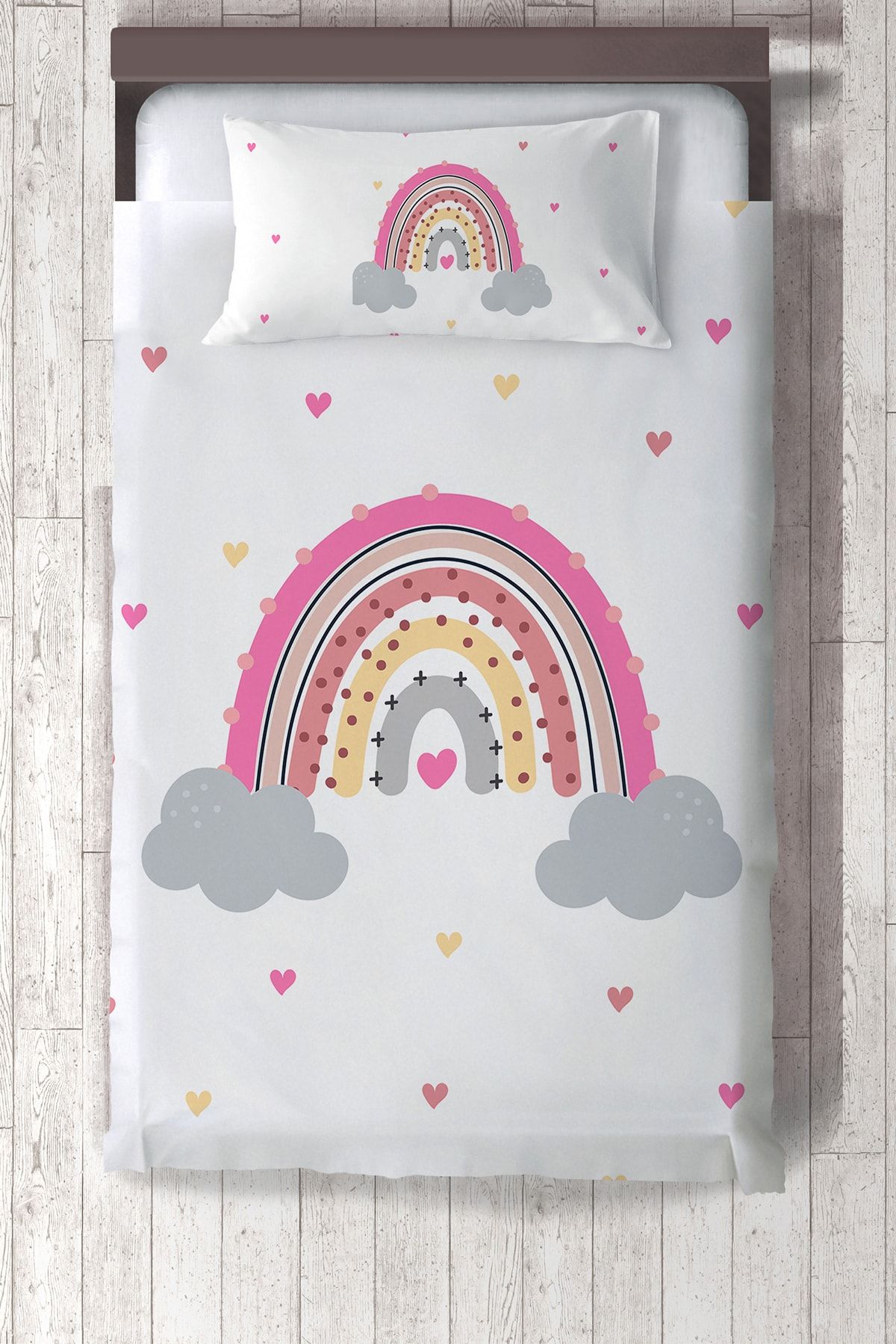 Talia Home Renkli Desen Çocuk Odası Yatak Örtüsü